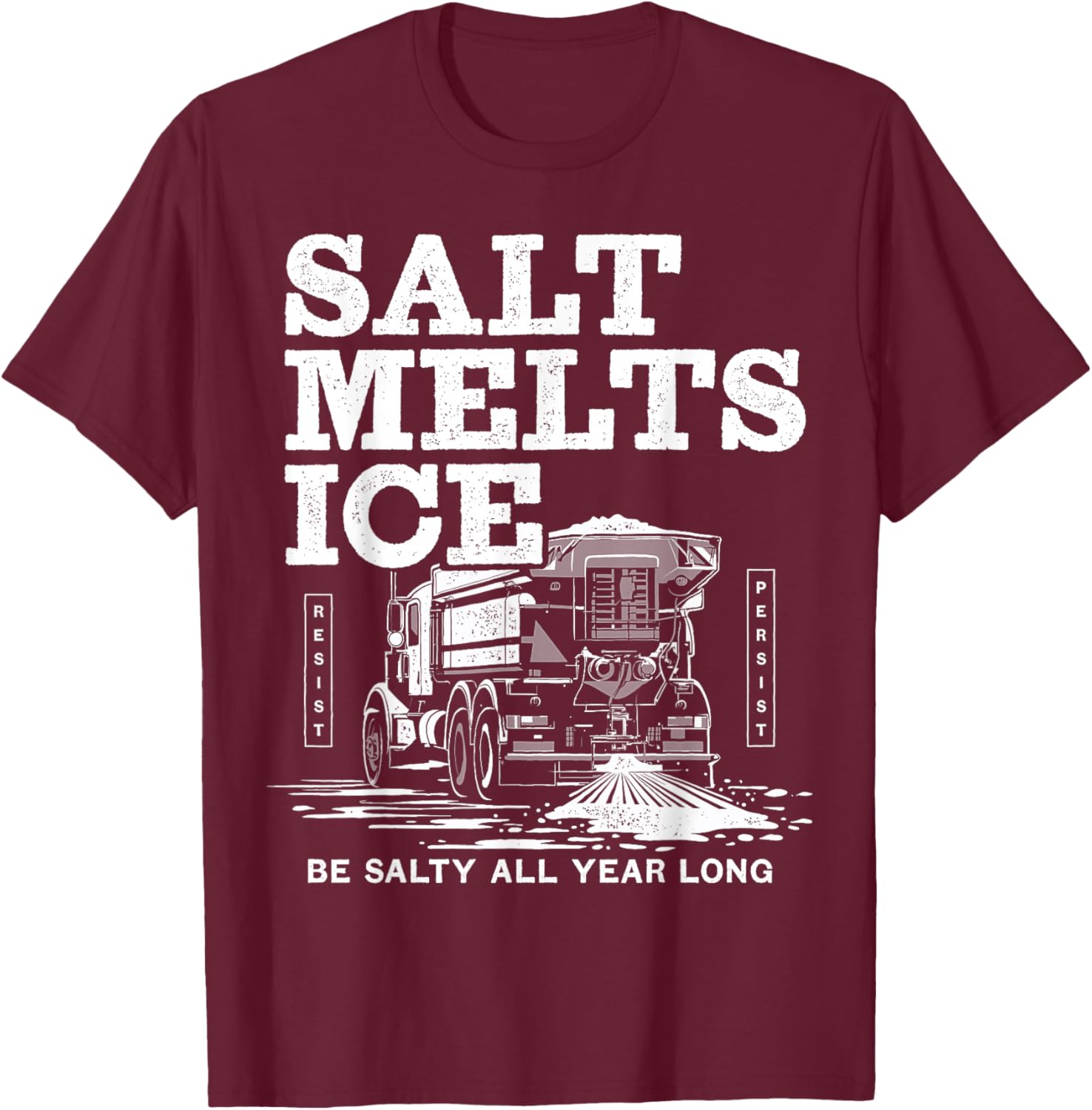 Salt Truck Resist Protest Graphic T-Shirt for Bold Statement Style - 7