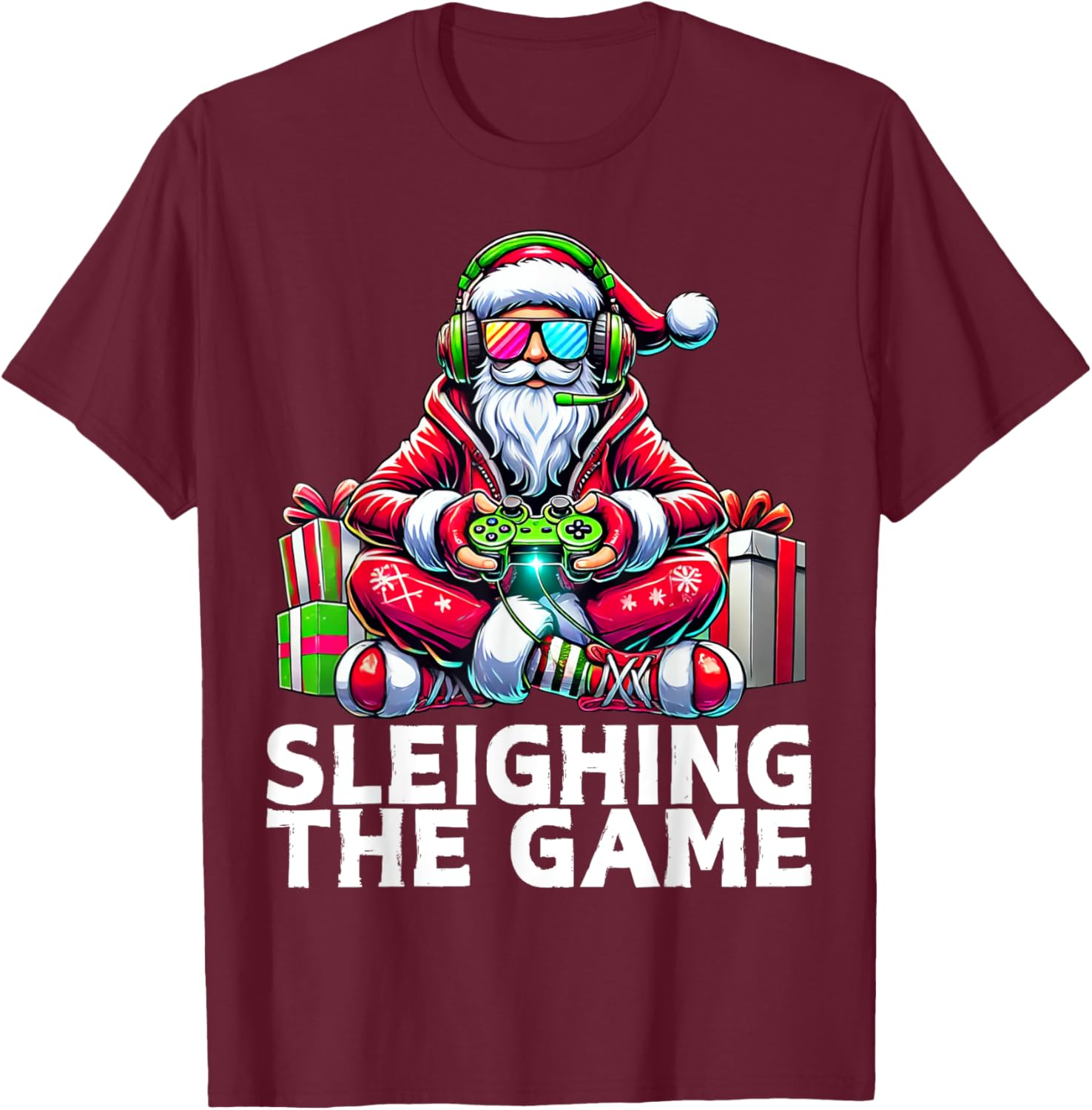 Santa Claus Gamer T-Shirt - Perfect Christmas Gift for Video Game Lovers - 7