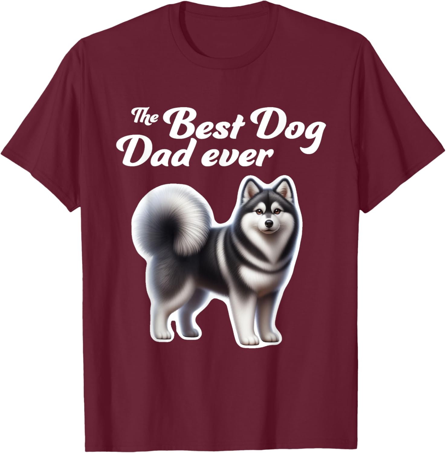 Best Dog Dad Ever Alaskan Klee Kai T-Shirt for Men and Women - 14