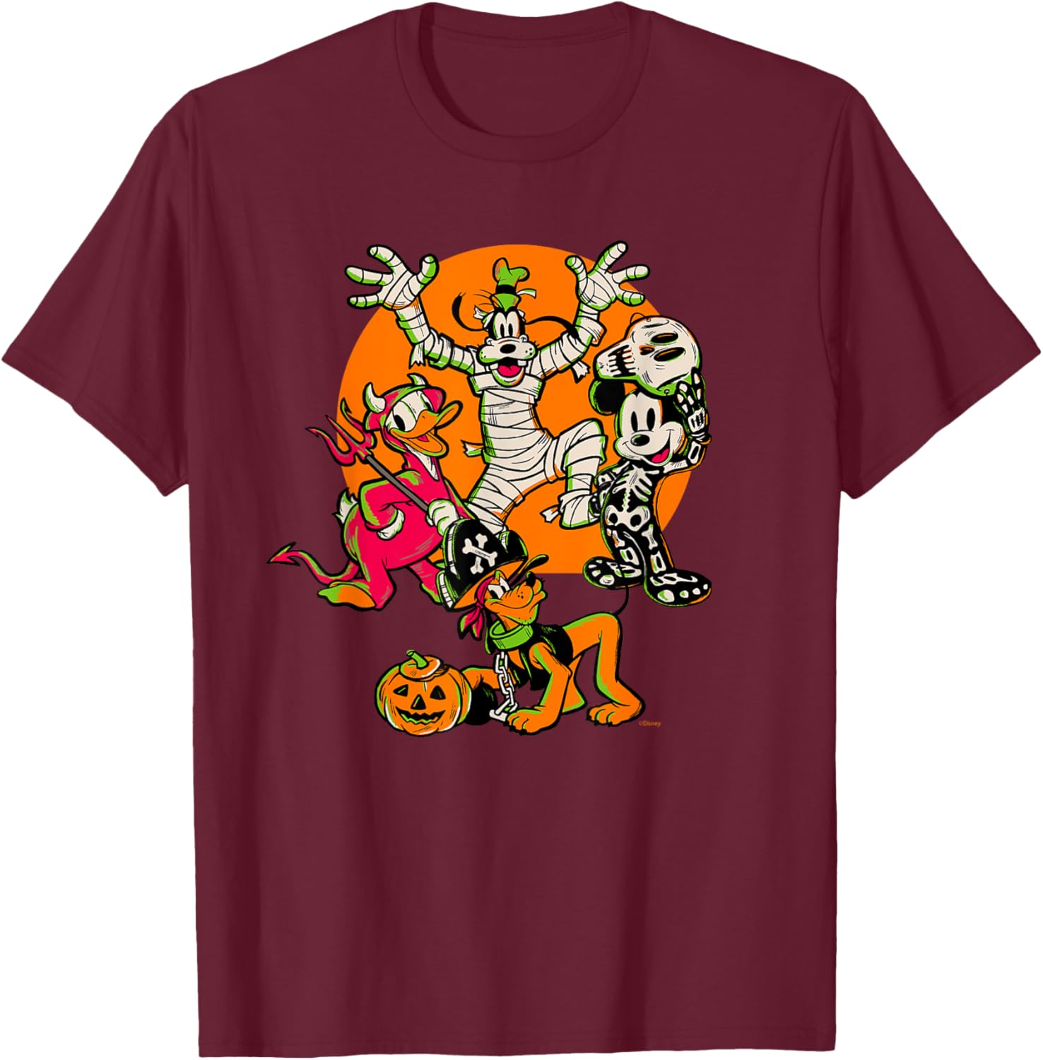 Disney 100 Mickey, Donald, Goofy & Pluto Halloween Costume T-Shirt - 5