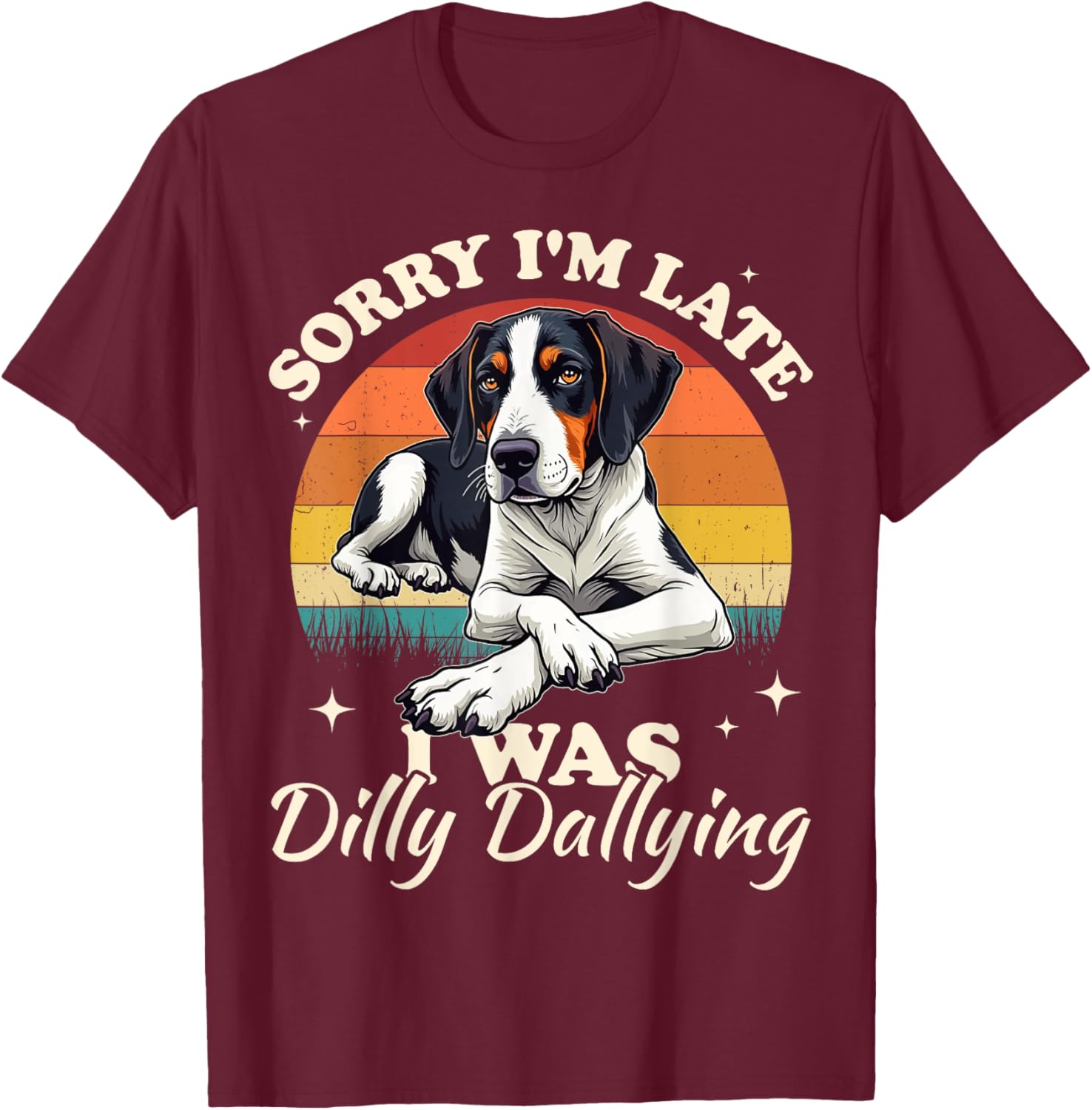 Treeing Walker Coonhound Dilly Dallying Fun T-Shirt for Dog Lovers - 3