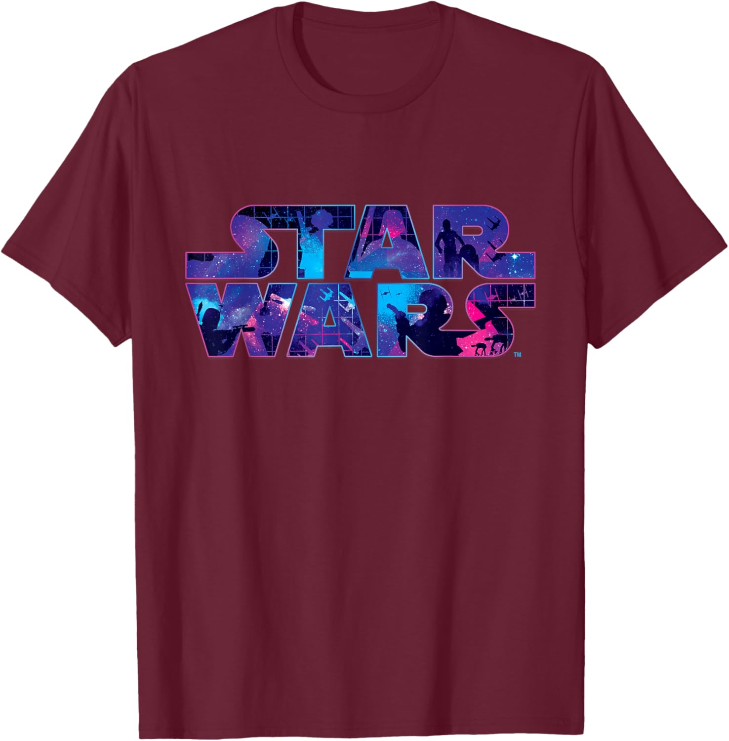 Retro 90s Star Wars Logo Galaxy T-Shirt for Fans of Classic Sci-Fi - 14