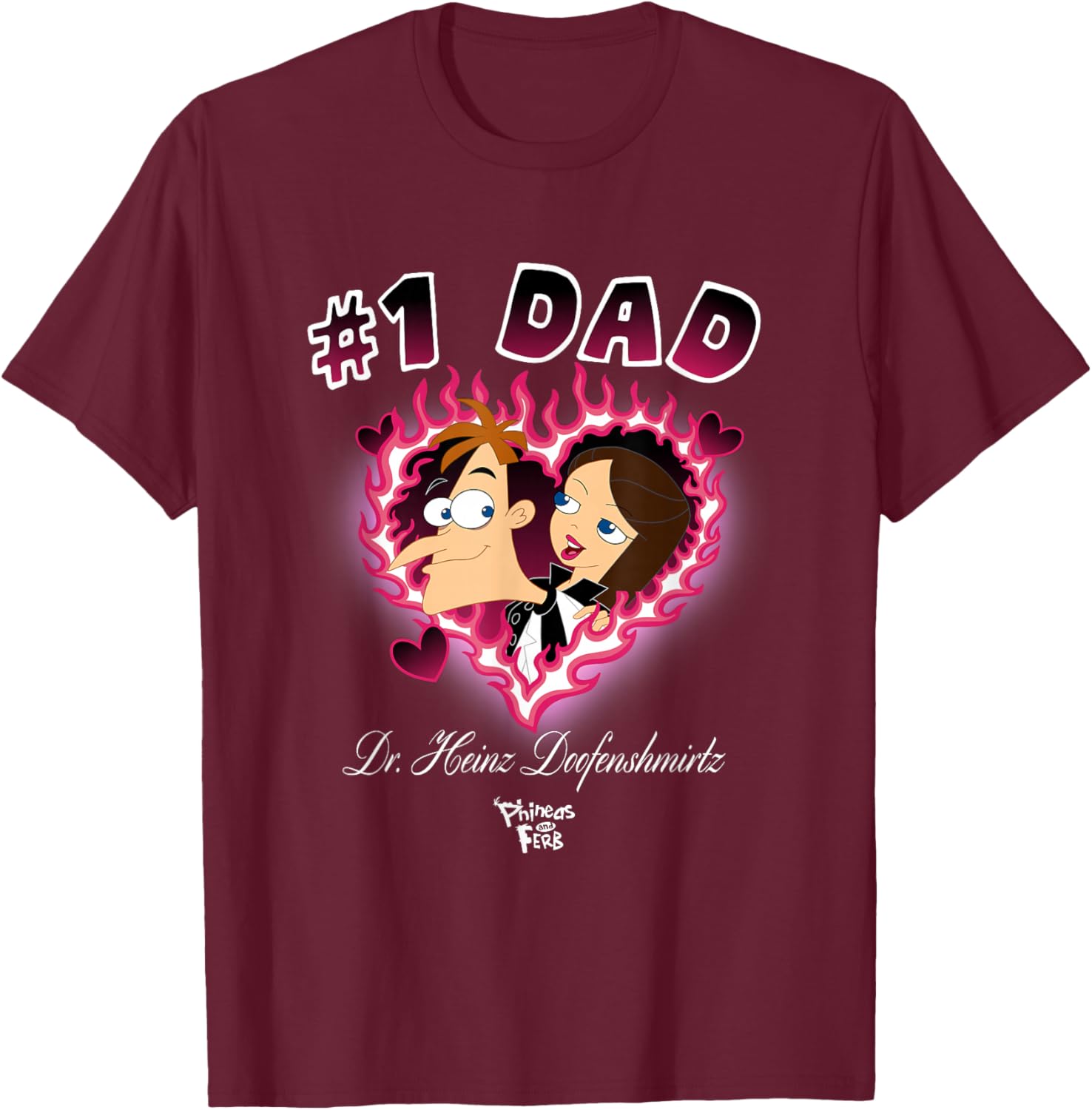 Phineas and Ferb Dr Heinz Doofenshmirtz Father's Day T-Shirt for Dad - 2
