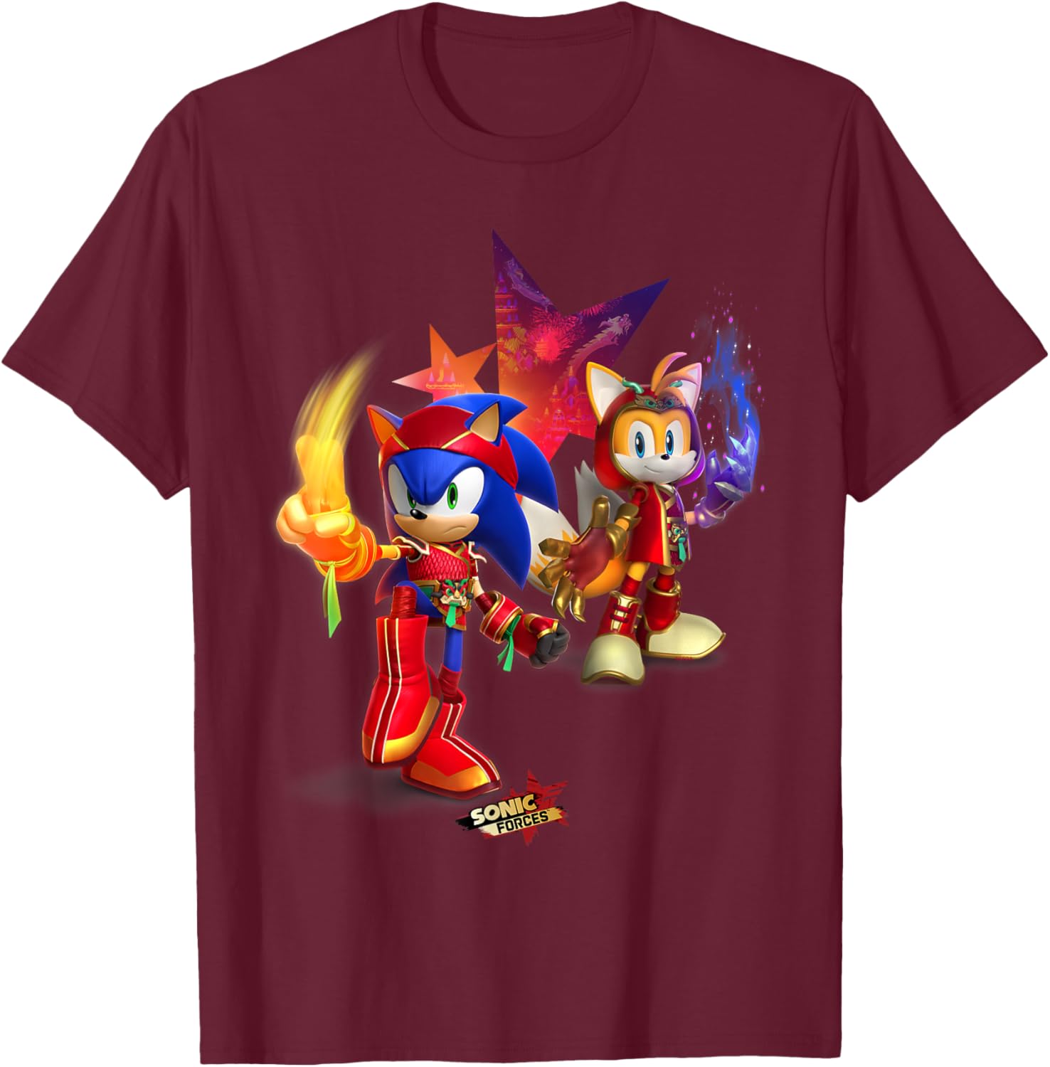Sonic Forces Dragonfire Sonic and Dragonclaw Tails T-Shirt for Fans - 11