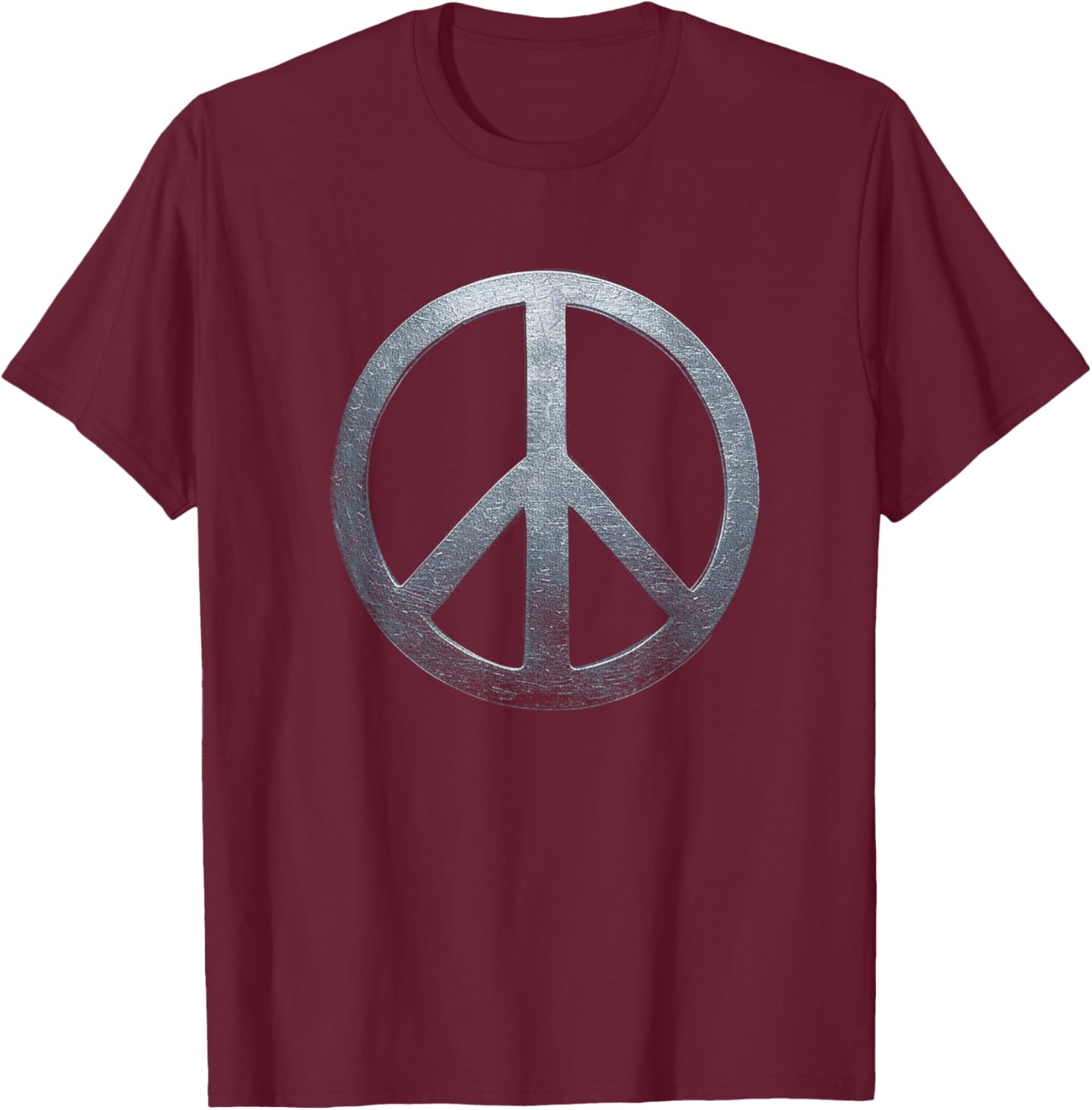 Weathered Stone Peace Sign T-Shirt for Comfortable, Stylish Everyday Wear - 18