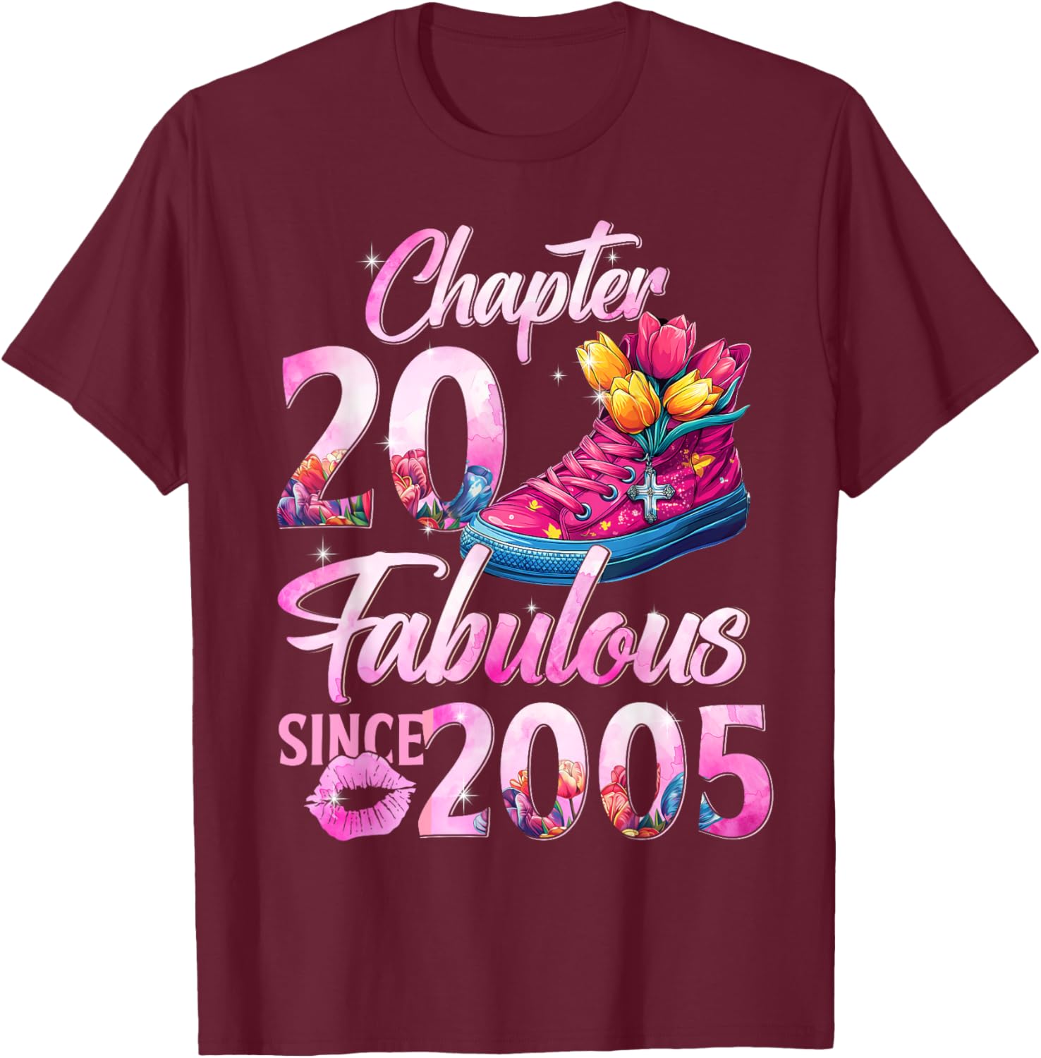 20th Birthday Queen T-Shirt Perfect Gift for 2005 EST Celebration - 11