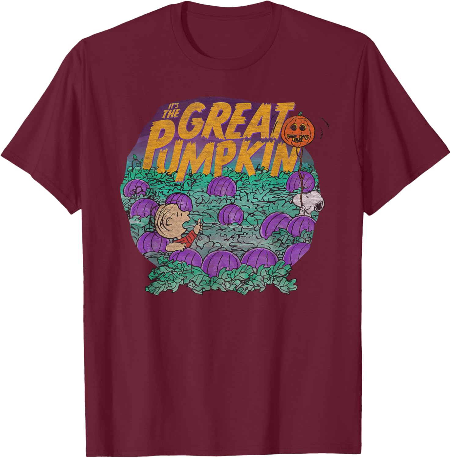 Peanuts Halloween Linus and Snoopy Great Pumpkin T-Shirt for All Ages - 5