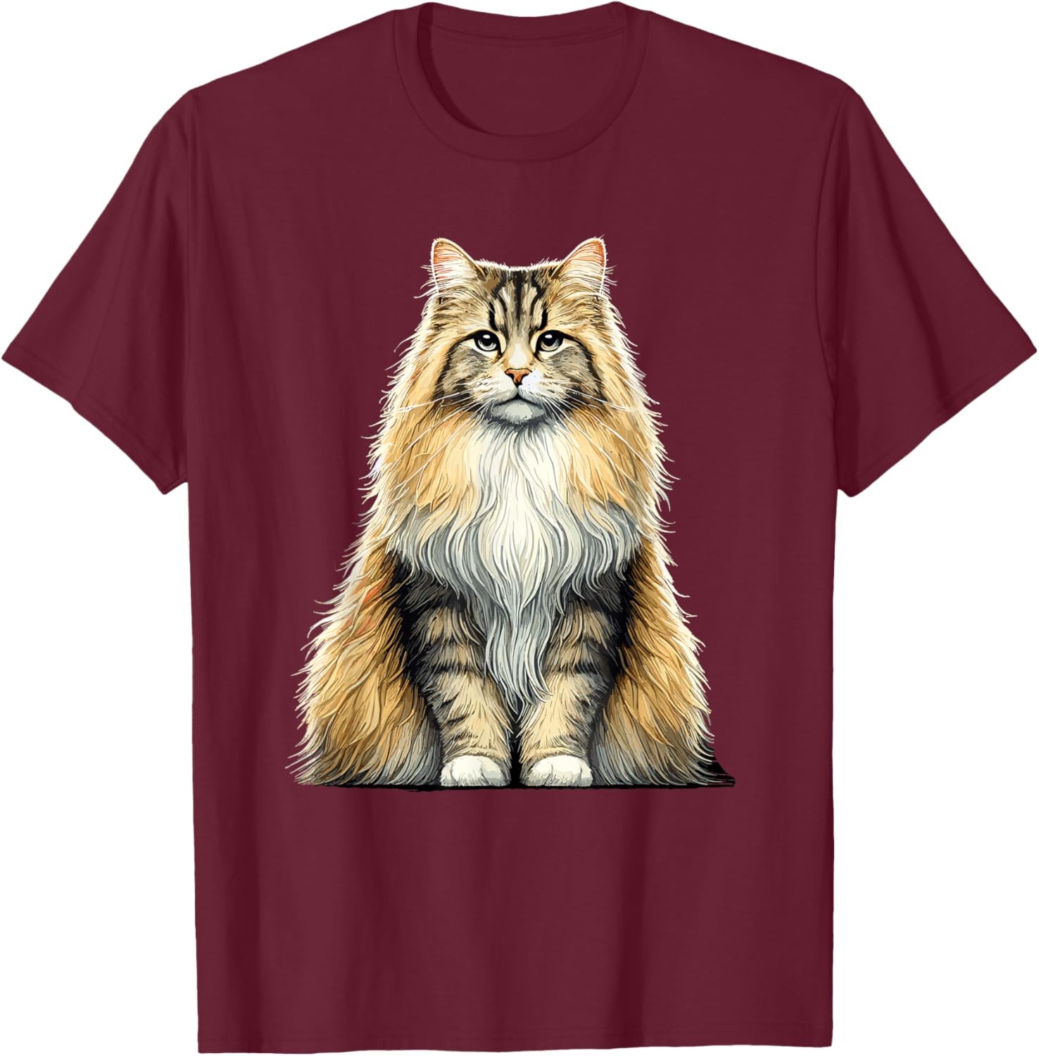 Norwegian Forest Cat T-Shirt for Cat Lovers - Cute and Comfy Design - 16