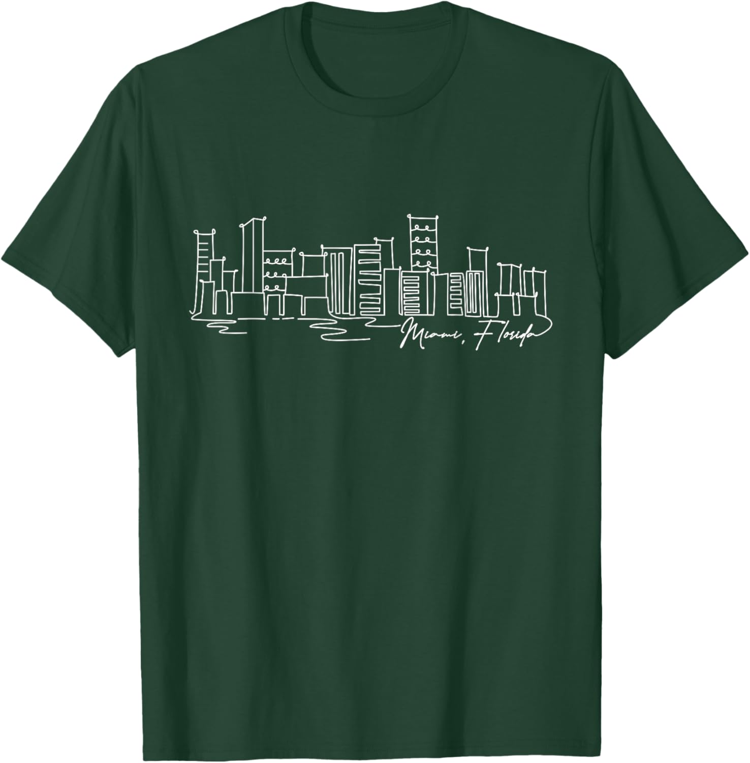 Signature Miami City Skyline T-Shirt Florida Souvenir Gift for Everyone - 23