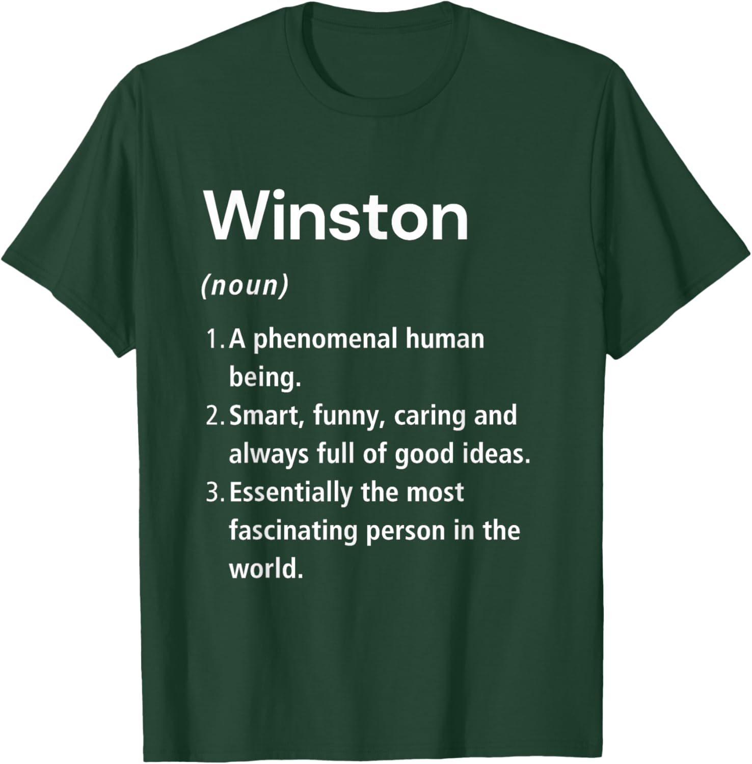 Winston Name Definition Funny Dictionary T-Shirt for Humorous Style - 19