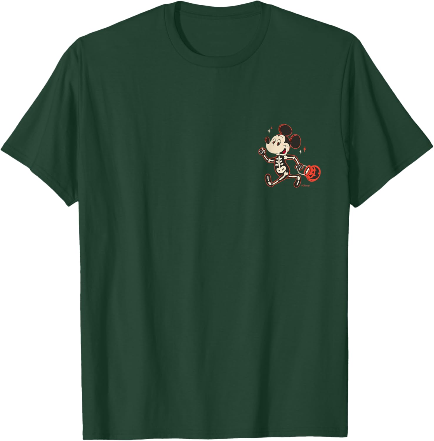 Disney Mickey Mouse Skeleton Halloween T-Shirt for Trick or Treat Fun - 2