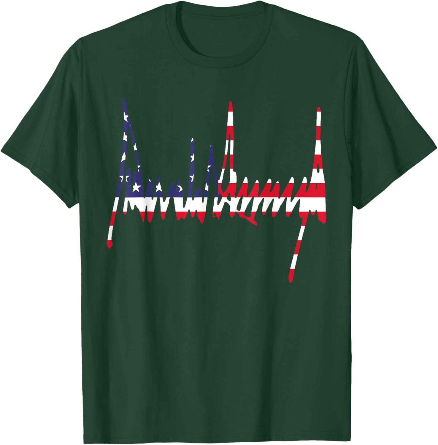 Signature US Flag Number 47 Jersey 45th Anniversary 4th of July Tee - 2