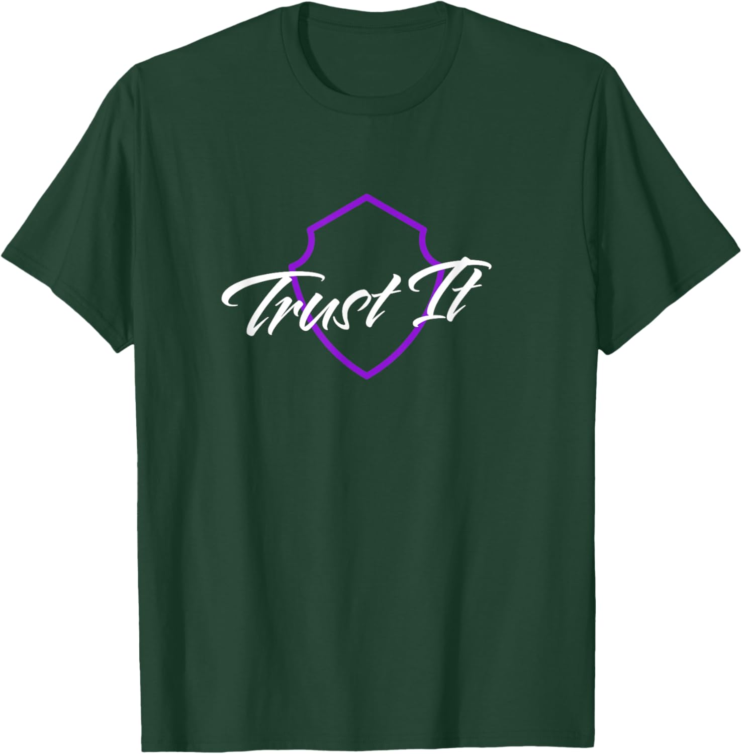 Trust It Shield T-Shirt for Men and Women - Stylish Comfortable Wear - 24