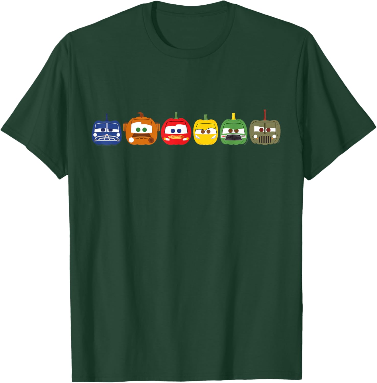 Disney Pixar Cars Halloween Pumpkin T-Shirt for Kids and Adults - 10