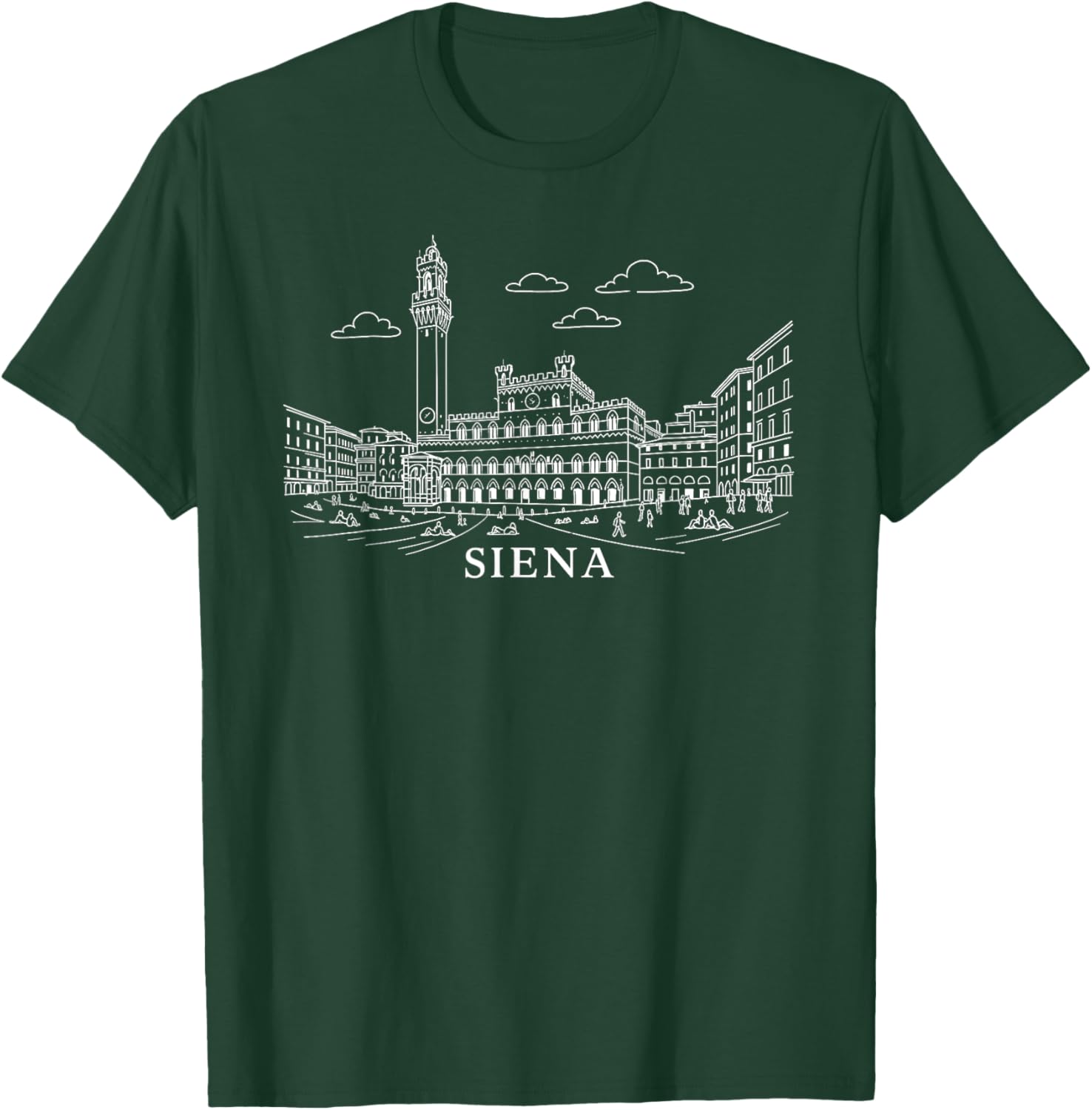Siena Italy Landmark Graphic Tee - Stylish Travel Souvenir T-Shirt - 3