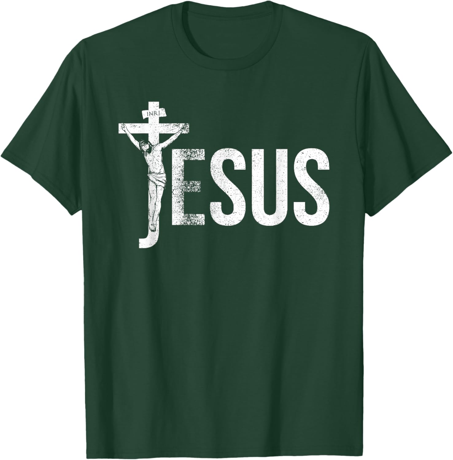 Vintage Jesus Christ Crucifixion T-Shirt with Crown of Thorns Design - 14