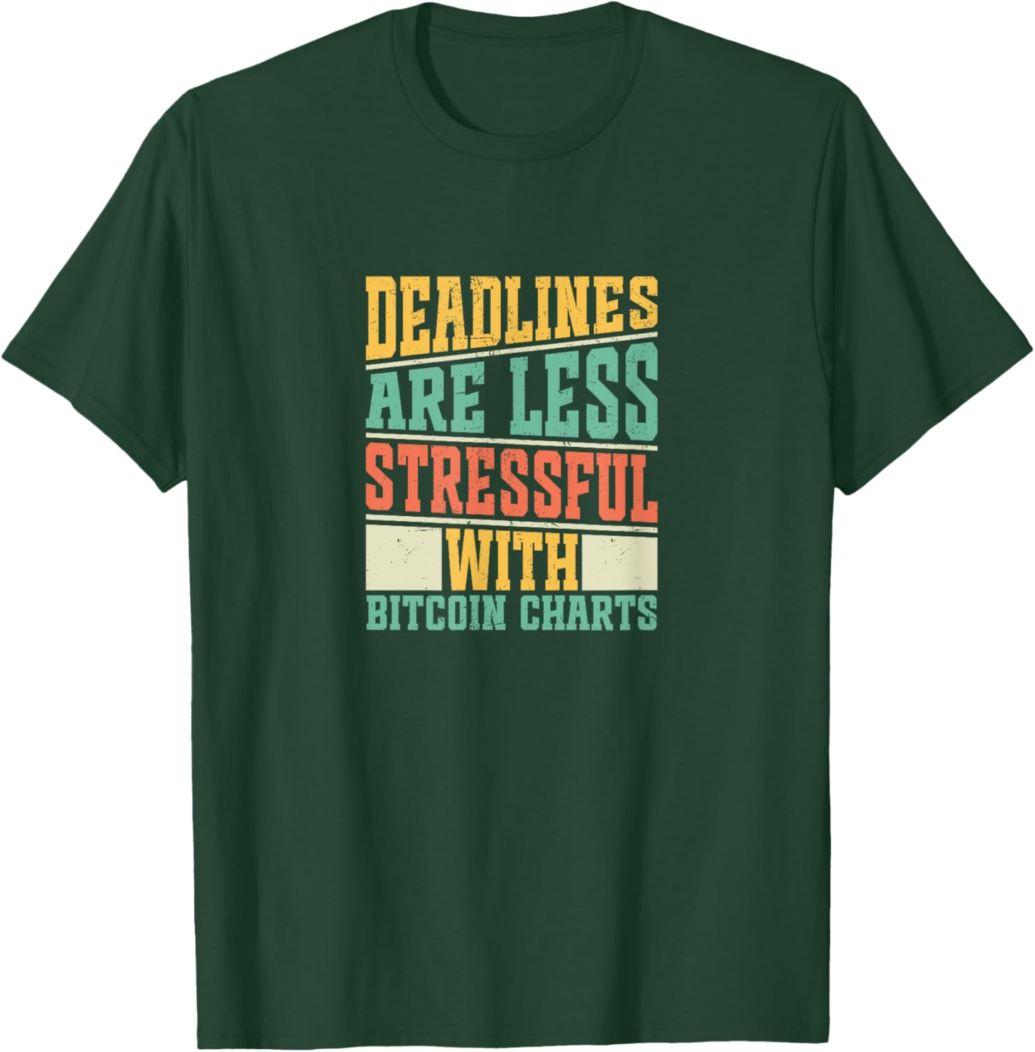 Stay Calm with Bitcoin Charts T-Shirt for Stress-Free Deadlines - 4