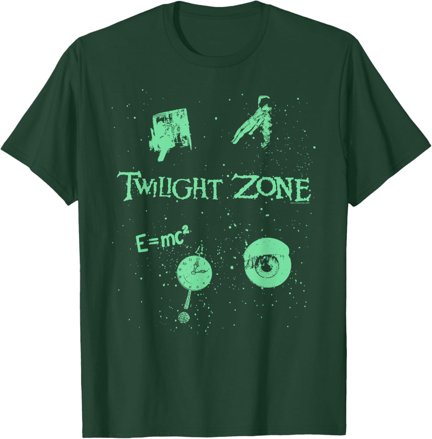 Twilight Zone Floating Intro Icons T-Shirt for Space TV Show Fans - 3