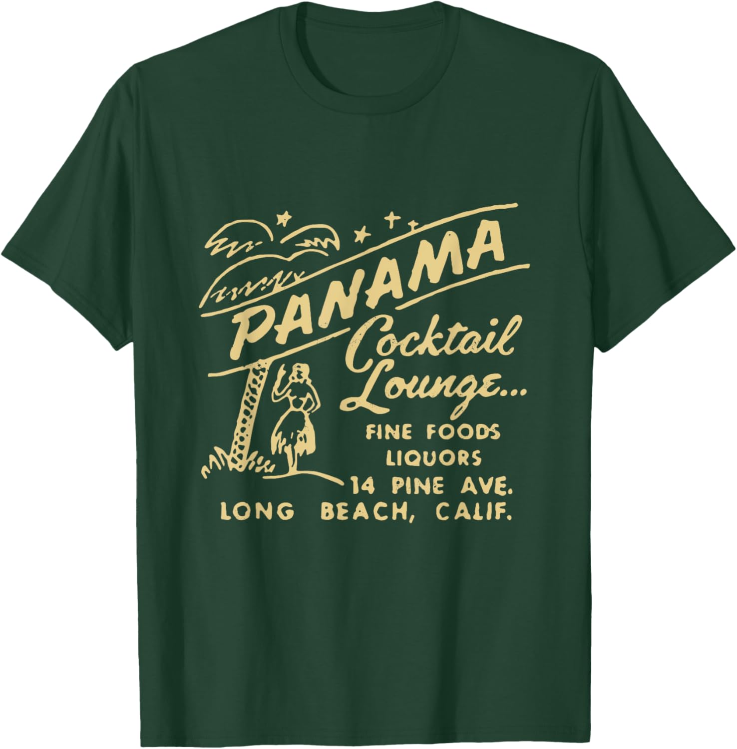 Panama Cocktail Lounge Unisex T-Shirt for Men and Women in Long Beach CA - 24