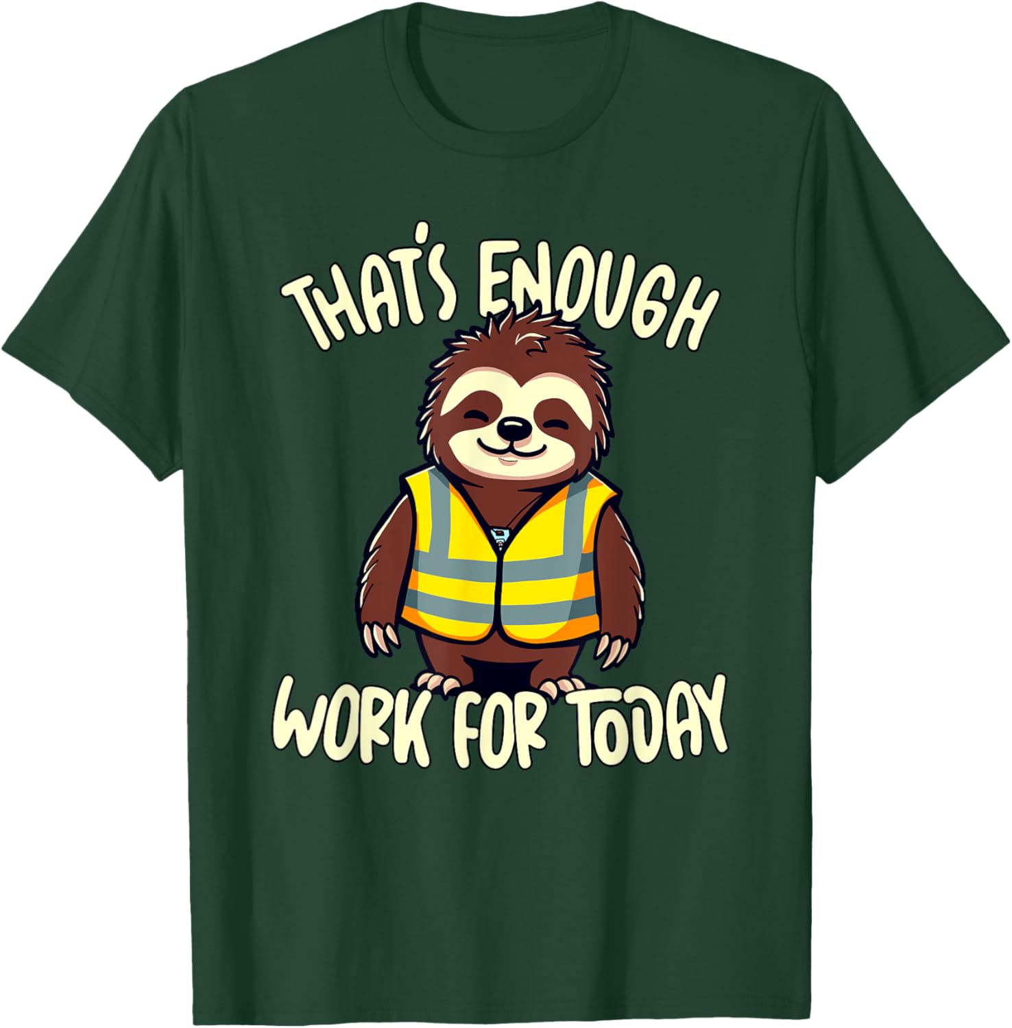 Sloth Lazy Coworker T-Shirt Perfect for a Relaxed Workday Vibes - 1