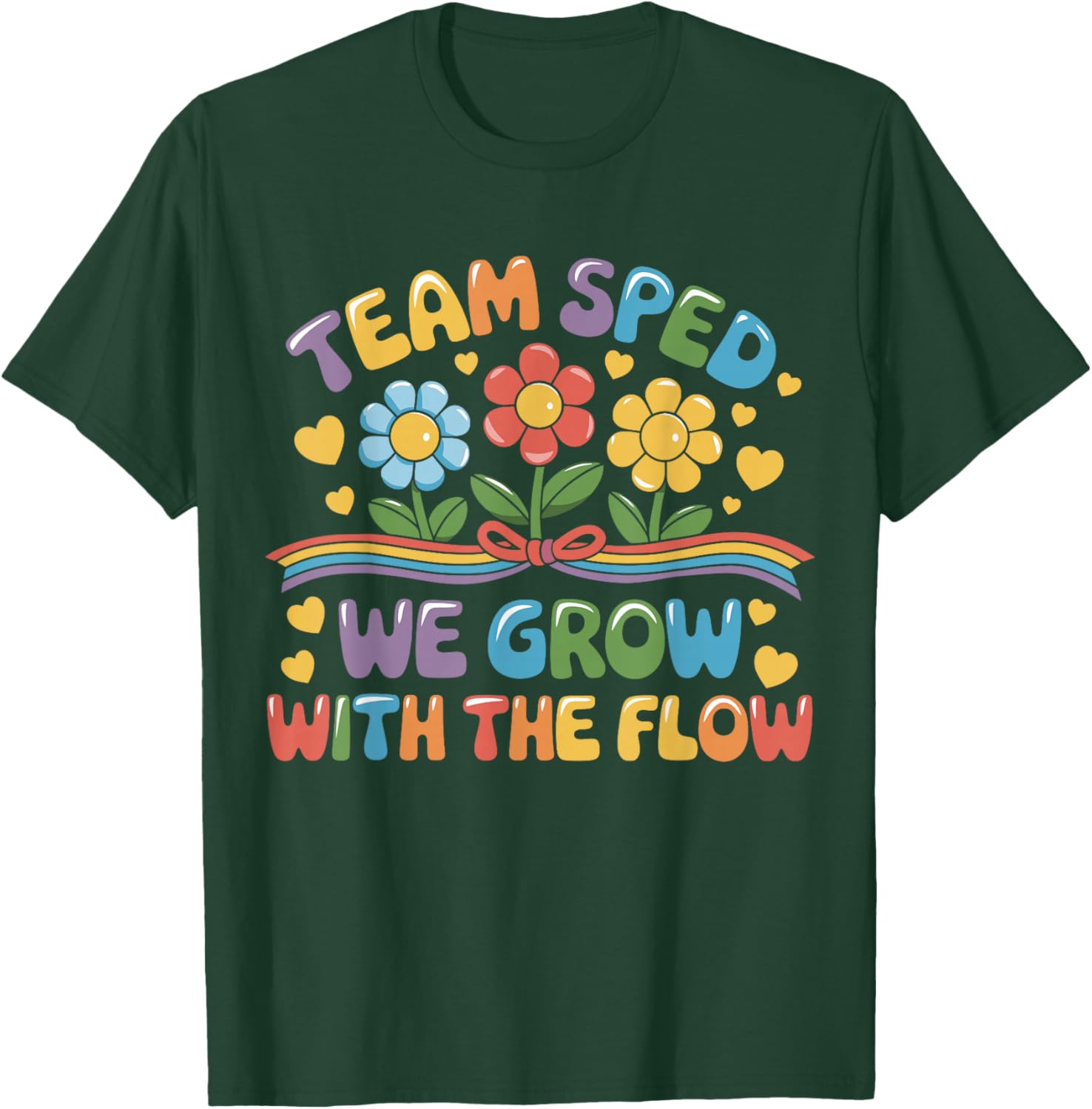 Team SPED We Grow With The Flow Special Ed Teacher T-Shirt for Educators - 17