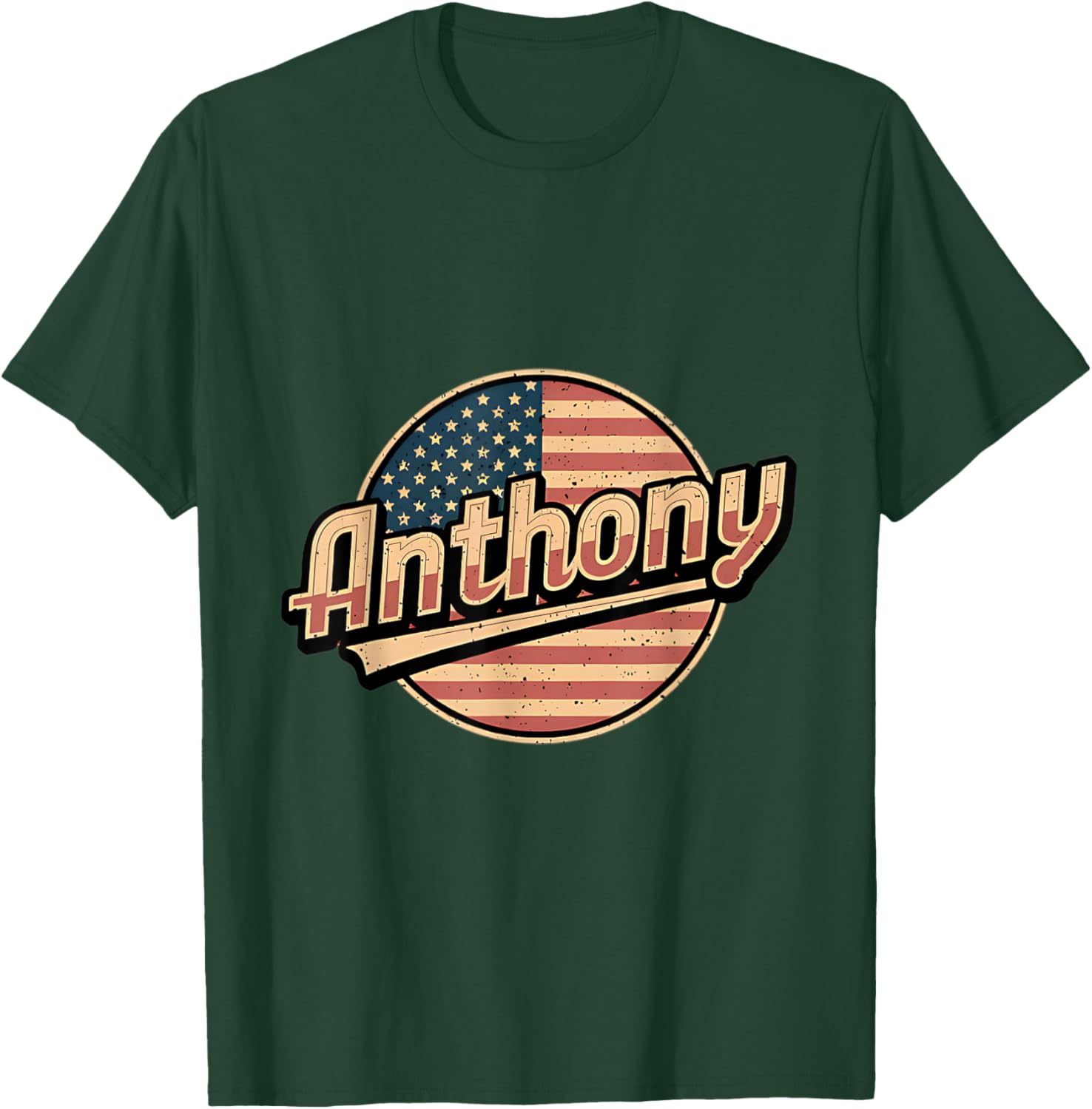 Personalized Anthony USA Flag T-Shirt for Proud Patriots - 11