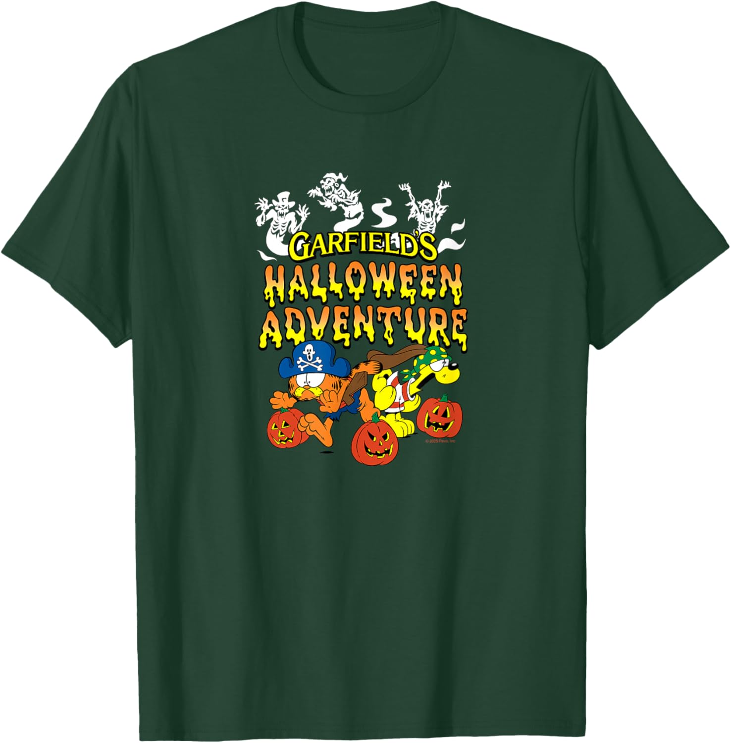 Garfield Halloween Adventure T-Shirt for Fun and Festive Style - 2