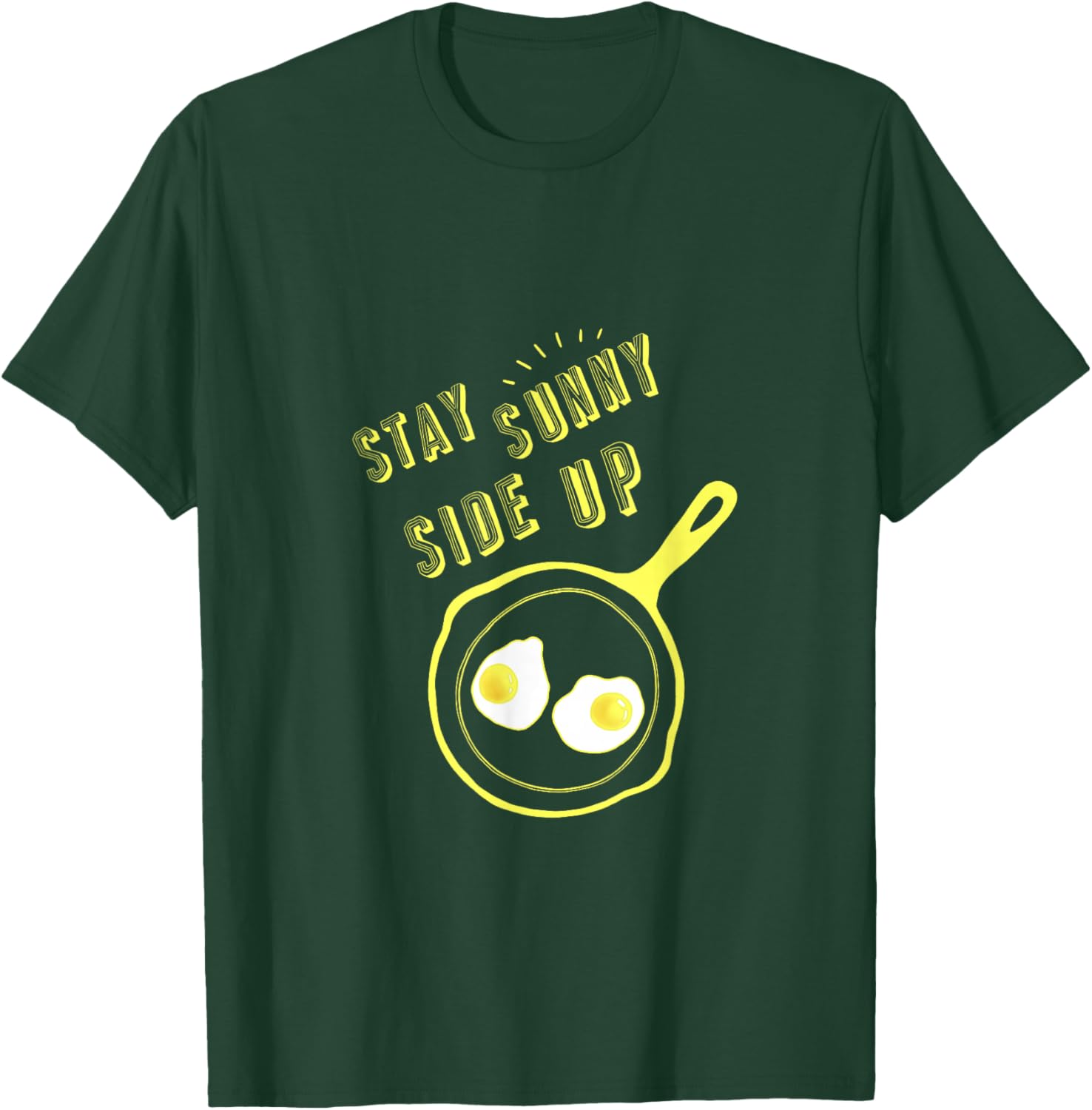 Stay Sunny Side Up Funny Egg Breakfast T-Shirt for Food Lovers - 15