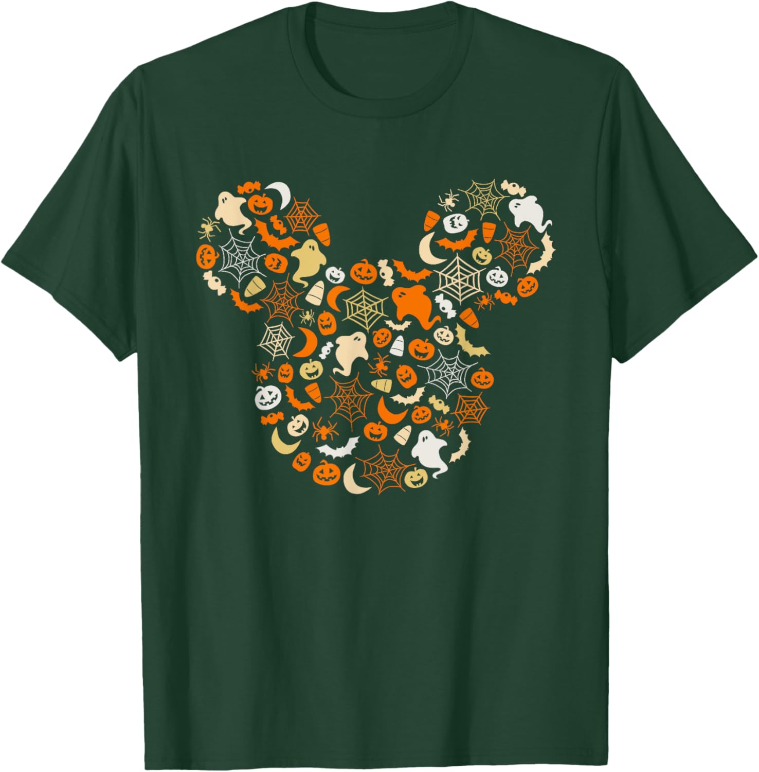 Disney Mickey Mouse Halloween T-Shirt with Ghosts Pumpkins and Spiders - 17