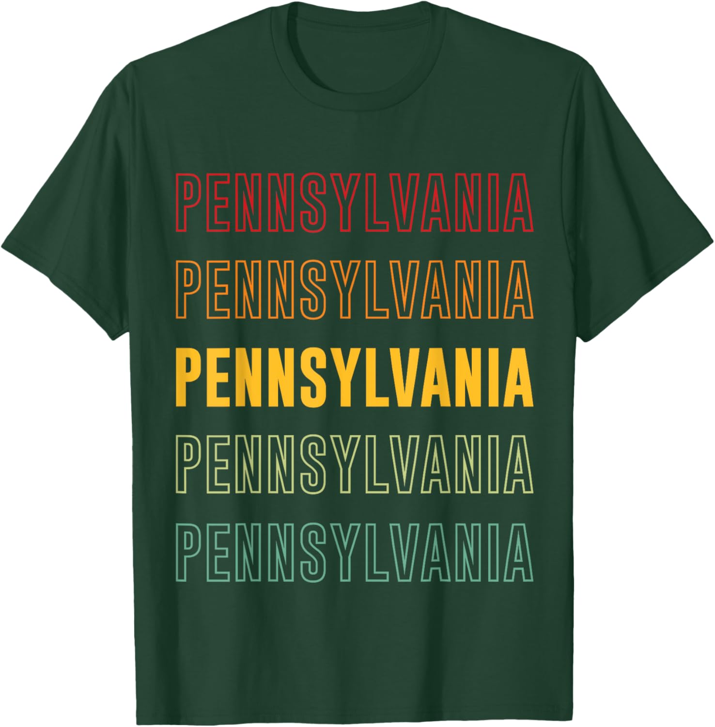 Vibrant Pennsylvania Rainbow T-Shirt for Stylish Comfort and Fun Fashion - 11