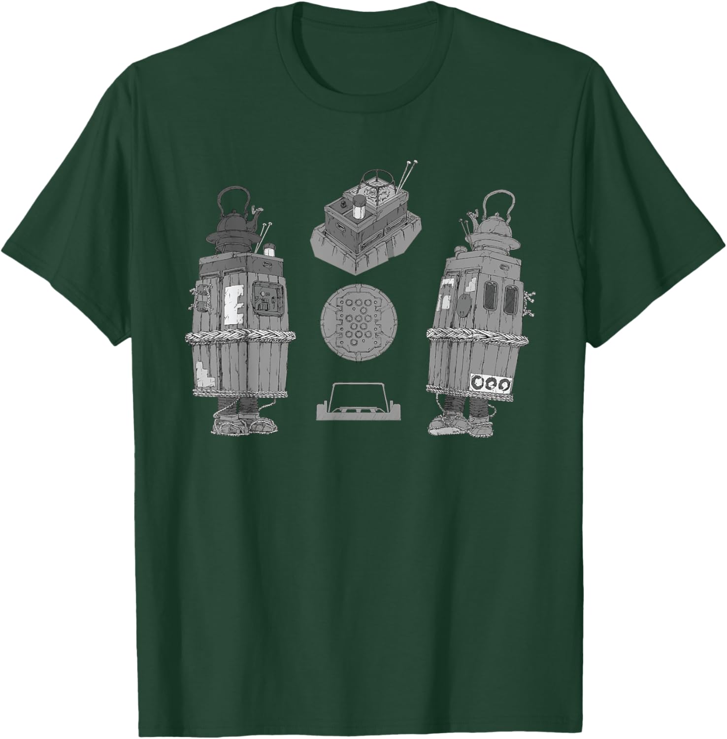 Star Wars Visions The Duel Tea House GNK Droid T-Shirt for Fans - 21