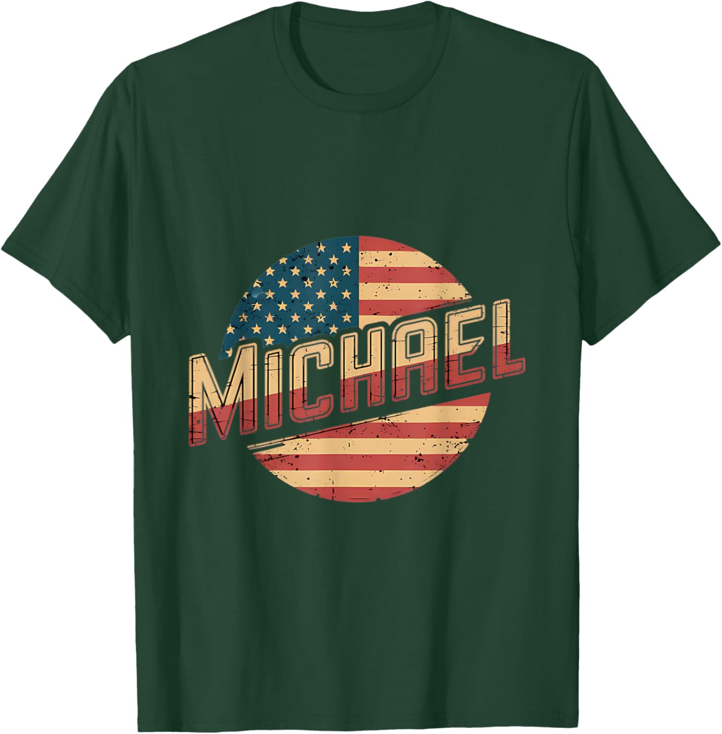Personalized Michael USA Flag Patriot T-Shirt for Proud Americans - 9