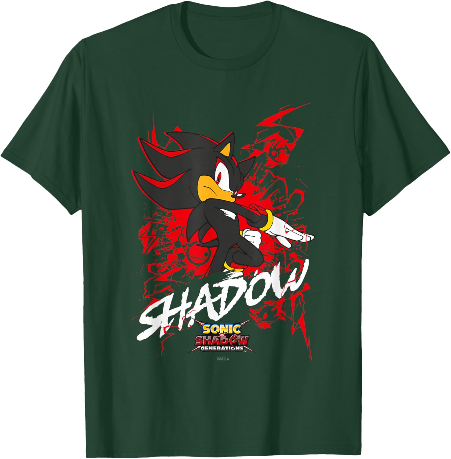 Sonic the Hedgehog Shadow T-Shirt for Fans of Sonic X and Generations - 2