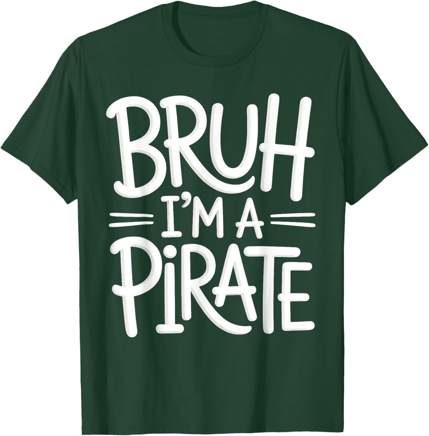 Bruh Pirate Lazy Halloween Costume Kids T-Shirt for Fun Dress-Up - 9