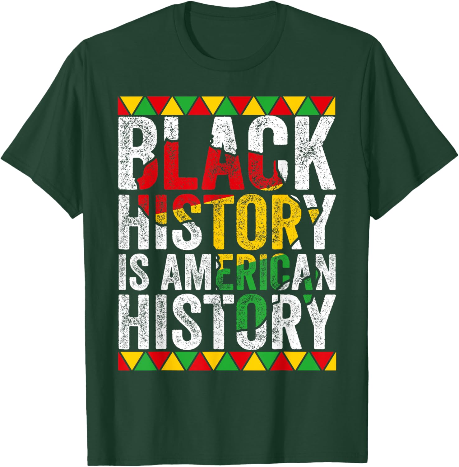 Patriotic Black History is American History African American T-Shirt - 14