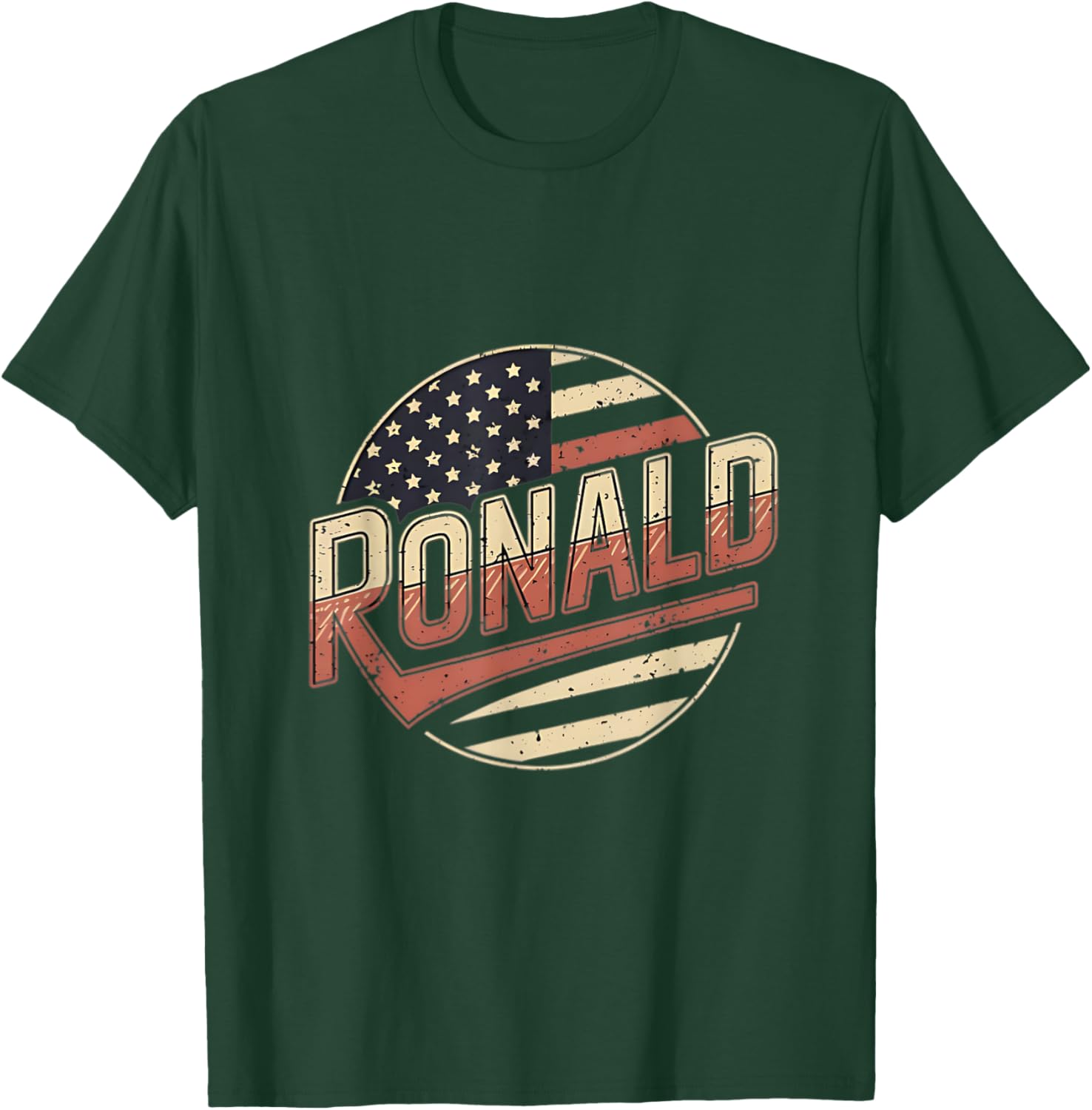 Personalized Ronald Patriot T-Shirt with USA Flag Design for Fans - 17