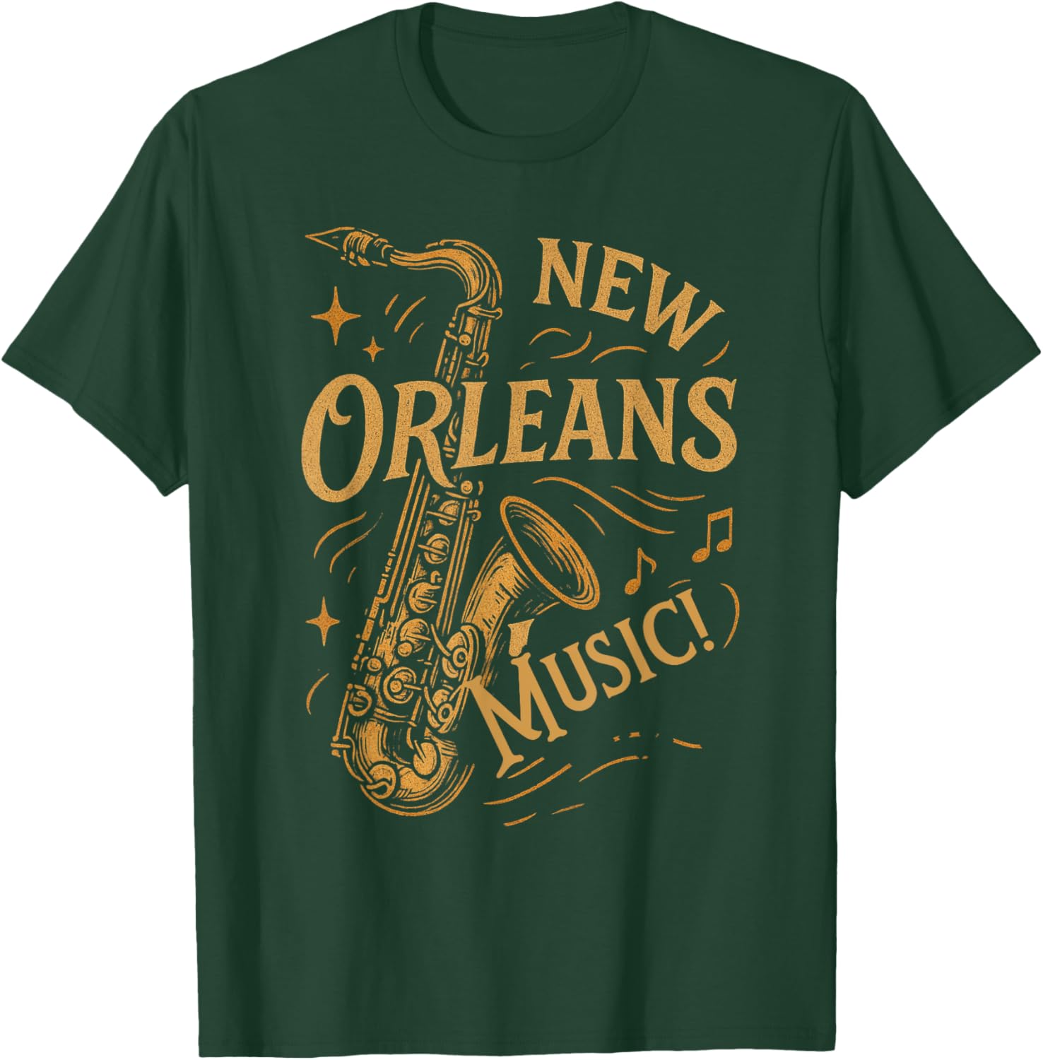 Vintage New Orleans Music Saxophone T-Shirt for Music Lovers - 5