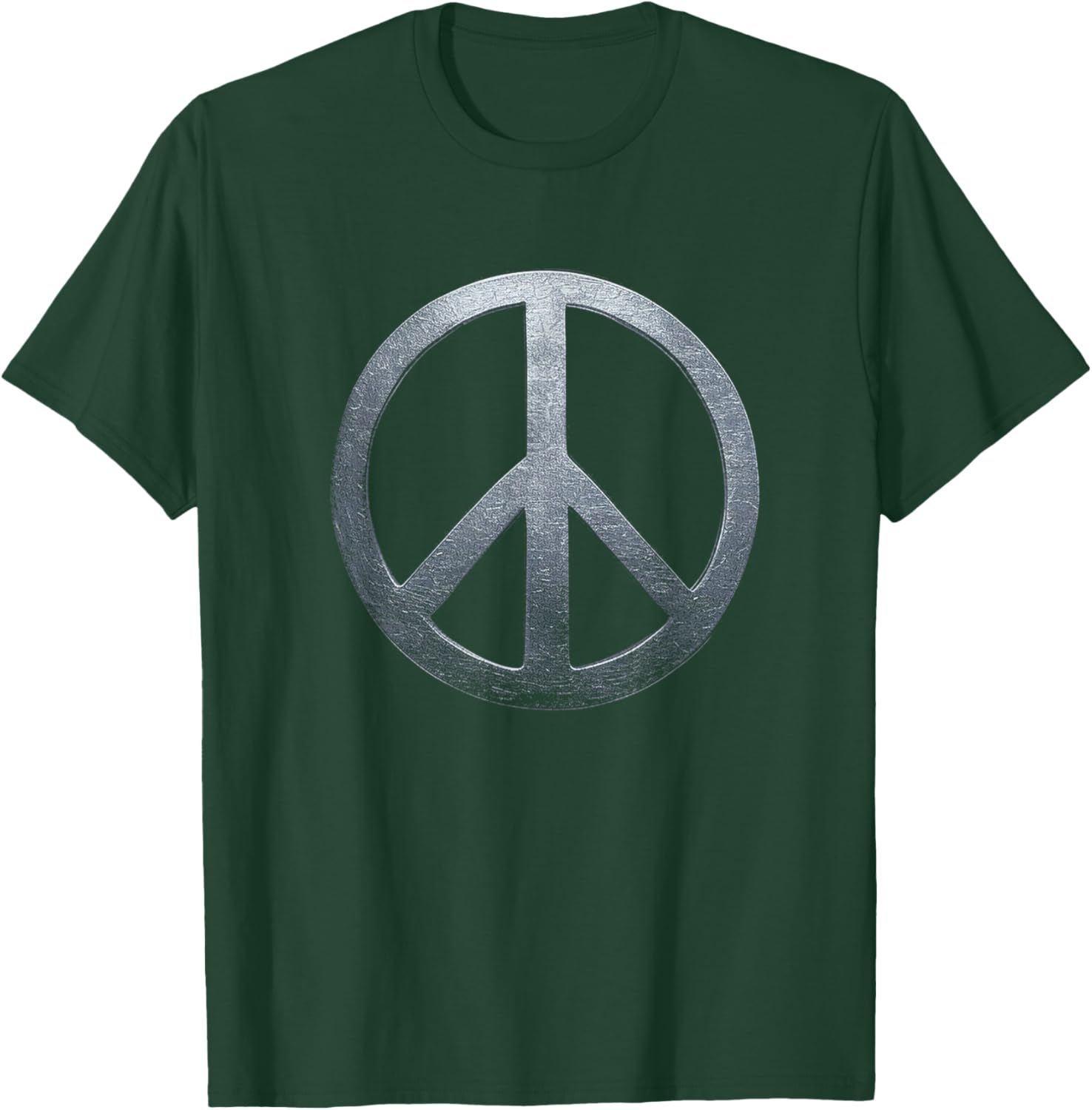 Weathered Stone Peace Sign T-Shirt for Comfortable, Stylish Everyday Wear - 8
