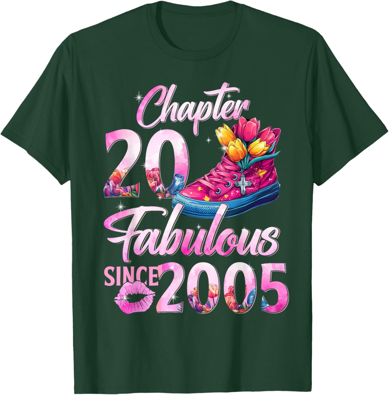 20th Birthday Queen T-Shirt Perfect Gift for 2005 EST Celebration - 13