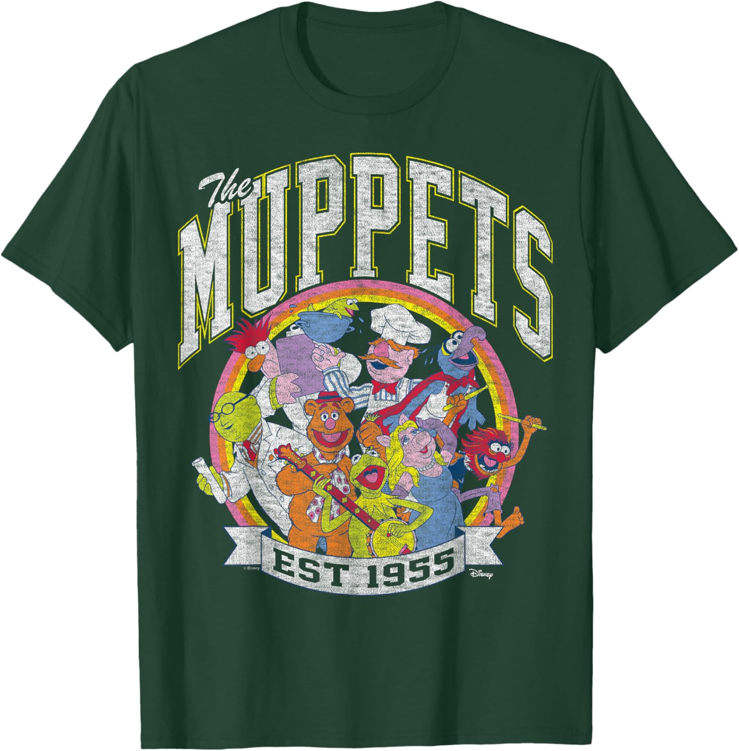 The Muppets Collegiate Group T-Shirt for Fans of Classic Characters - 9