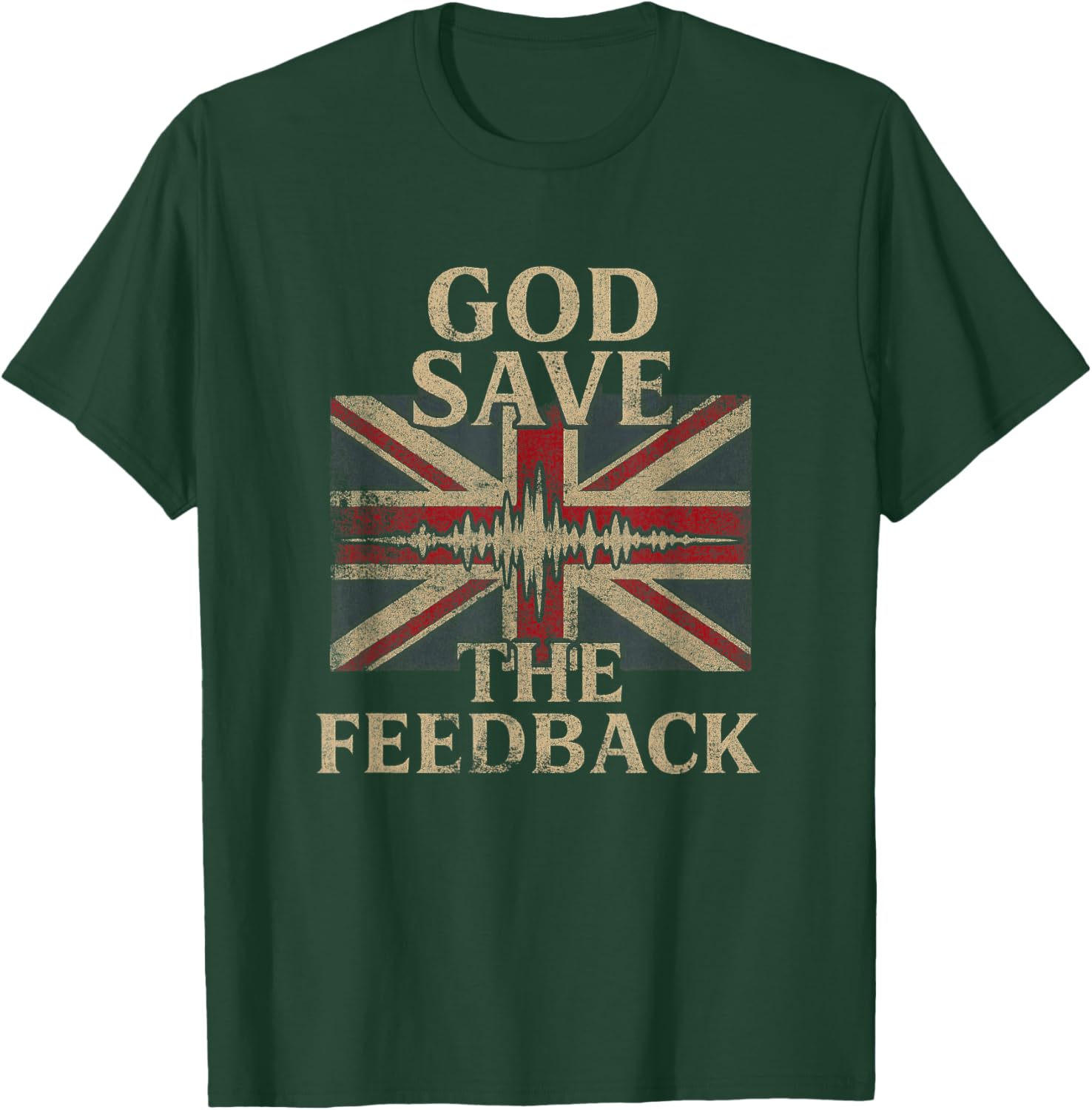 Vintage Punk Rock God Save the Feedback T-Shirt for UK Style Lovers - 3