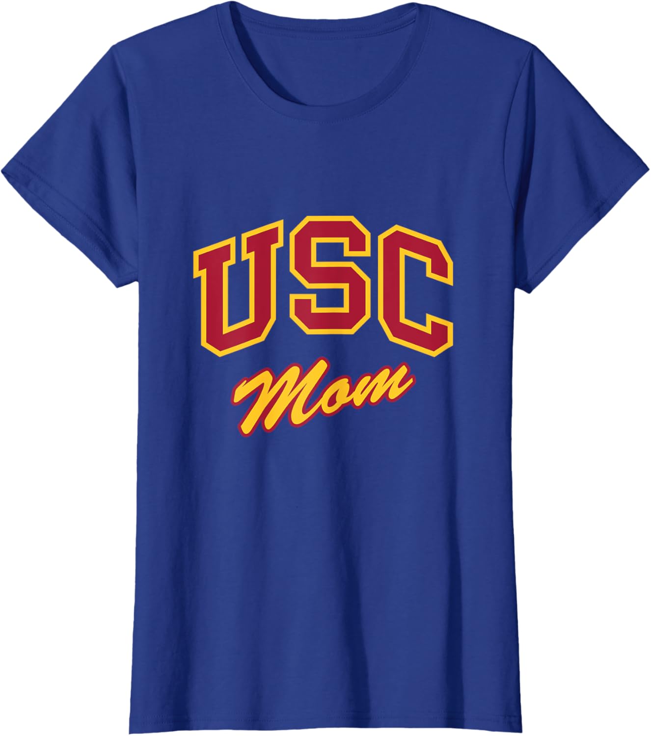 USC Mom Retro Script T-Shirt Perfect for Sports and Outdoor Activities - 4