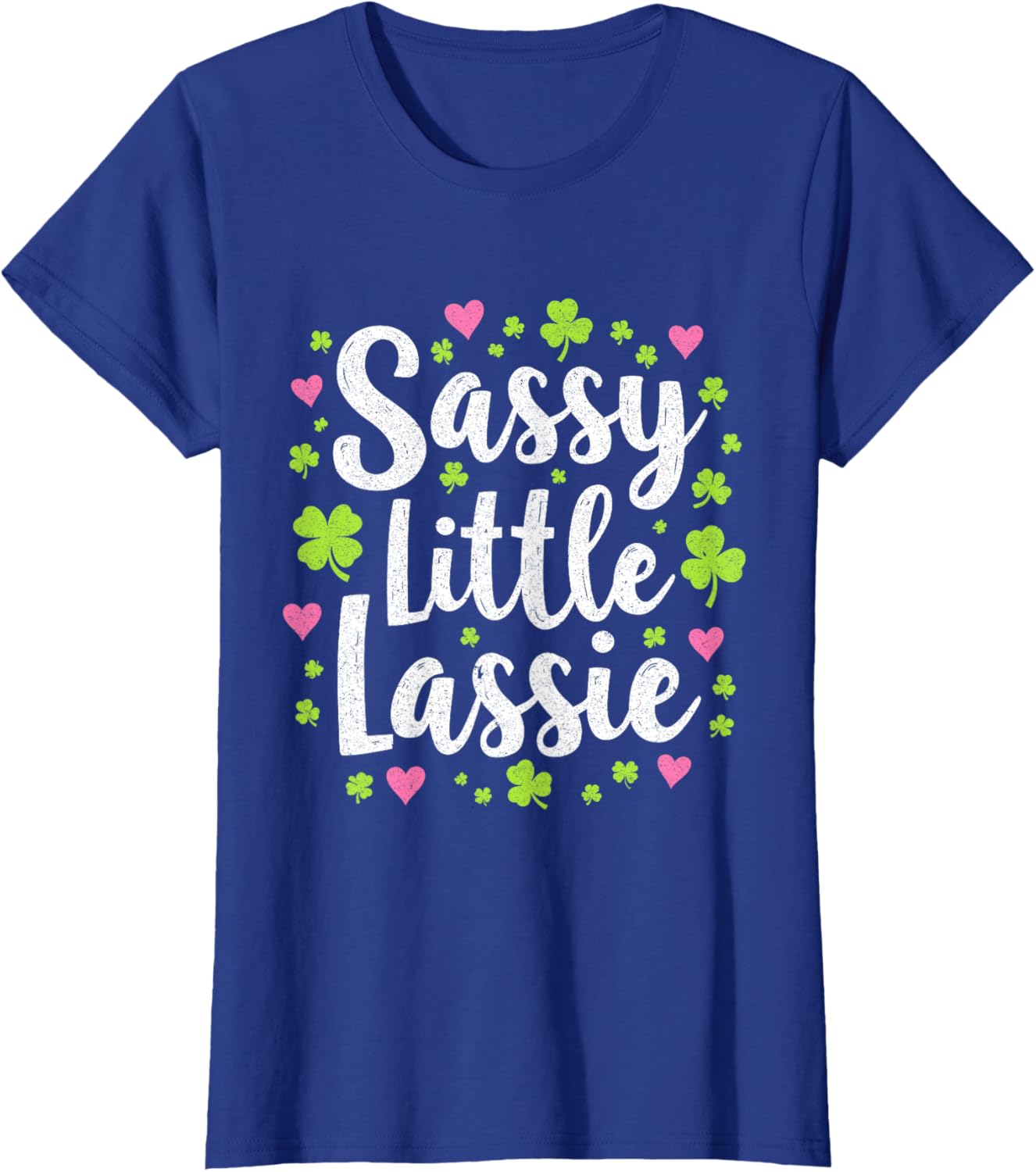 Sassy St Patrick's Day T-Shirt for Girls - Cute Little Lassie Design - 9