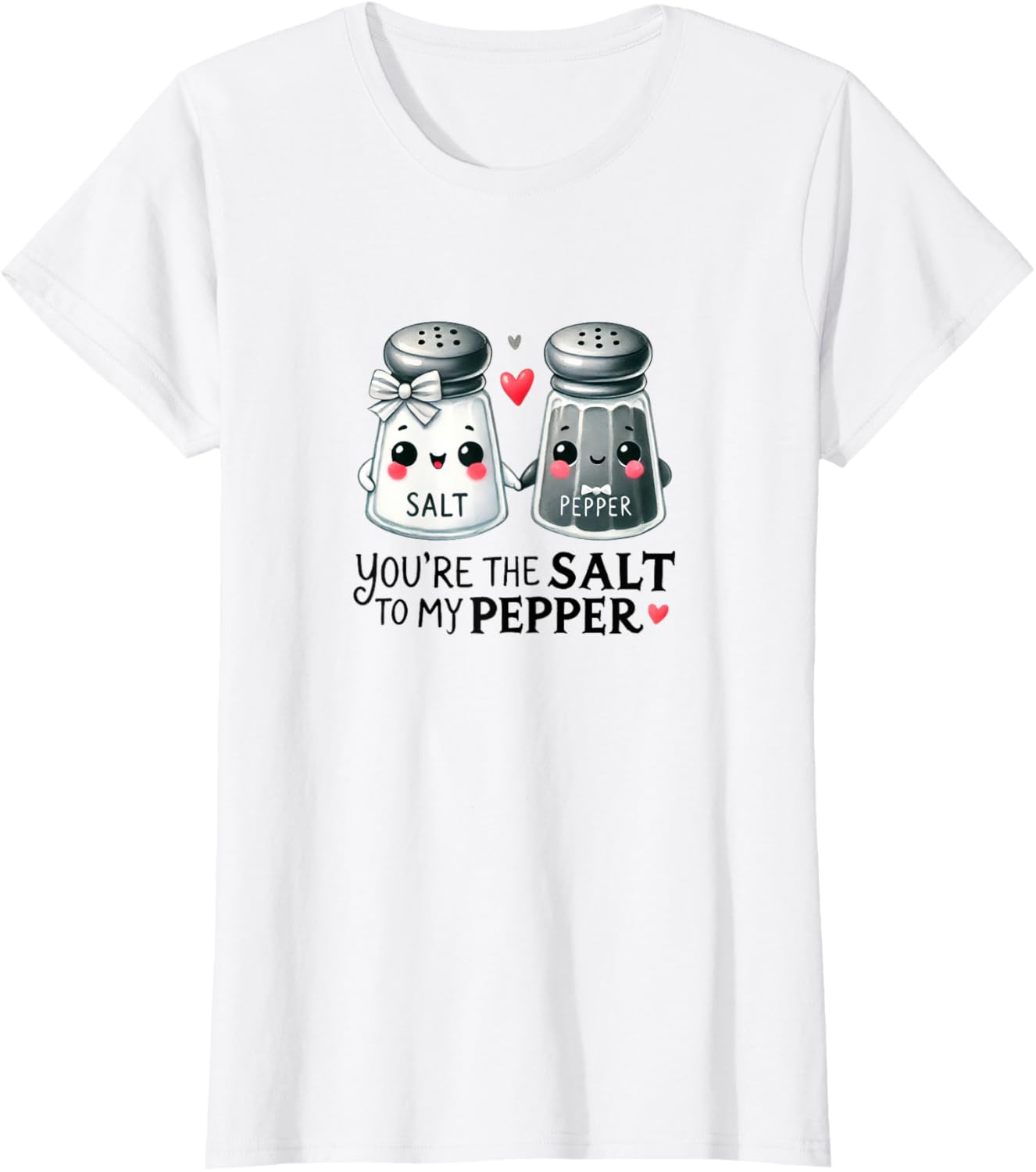 Salt to My Pepper Funny Valentine T-Shirt for Couples Gifts - 2