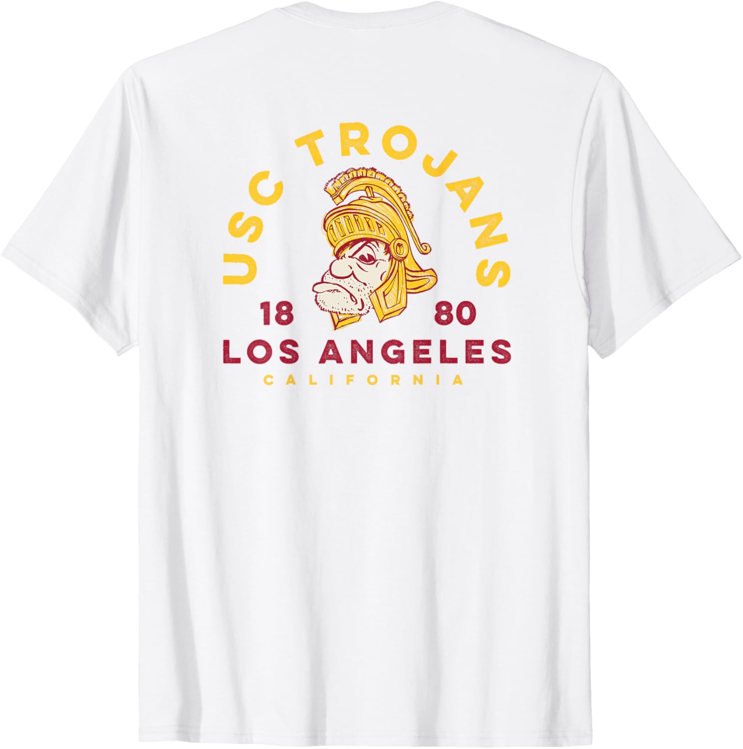 USC Trojans Tommy Sketch Gold Cardinal T-Shirt for Sports Fans - 3