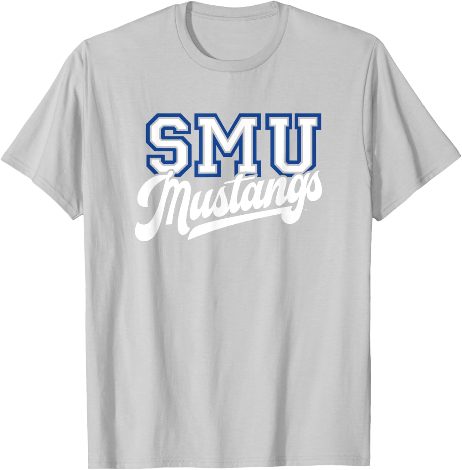 Southern Methodist SMU Mustangs Classic Script T-Shirt for Fans - 5