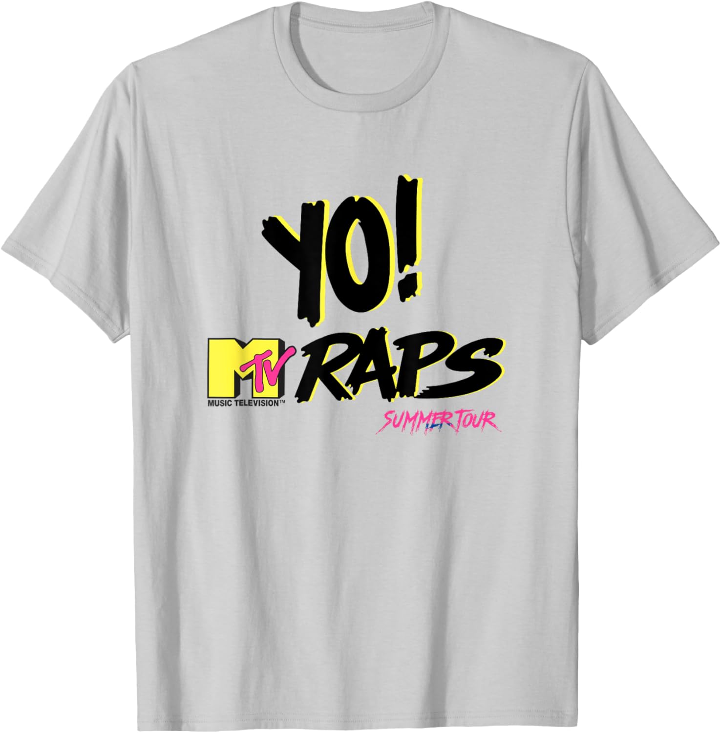 Yo MTV Raps Neon 90s Hip Hop T-Shirt for Stylish Summer Vibes - 8