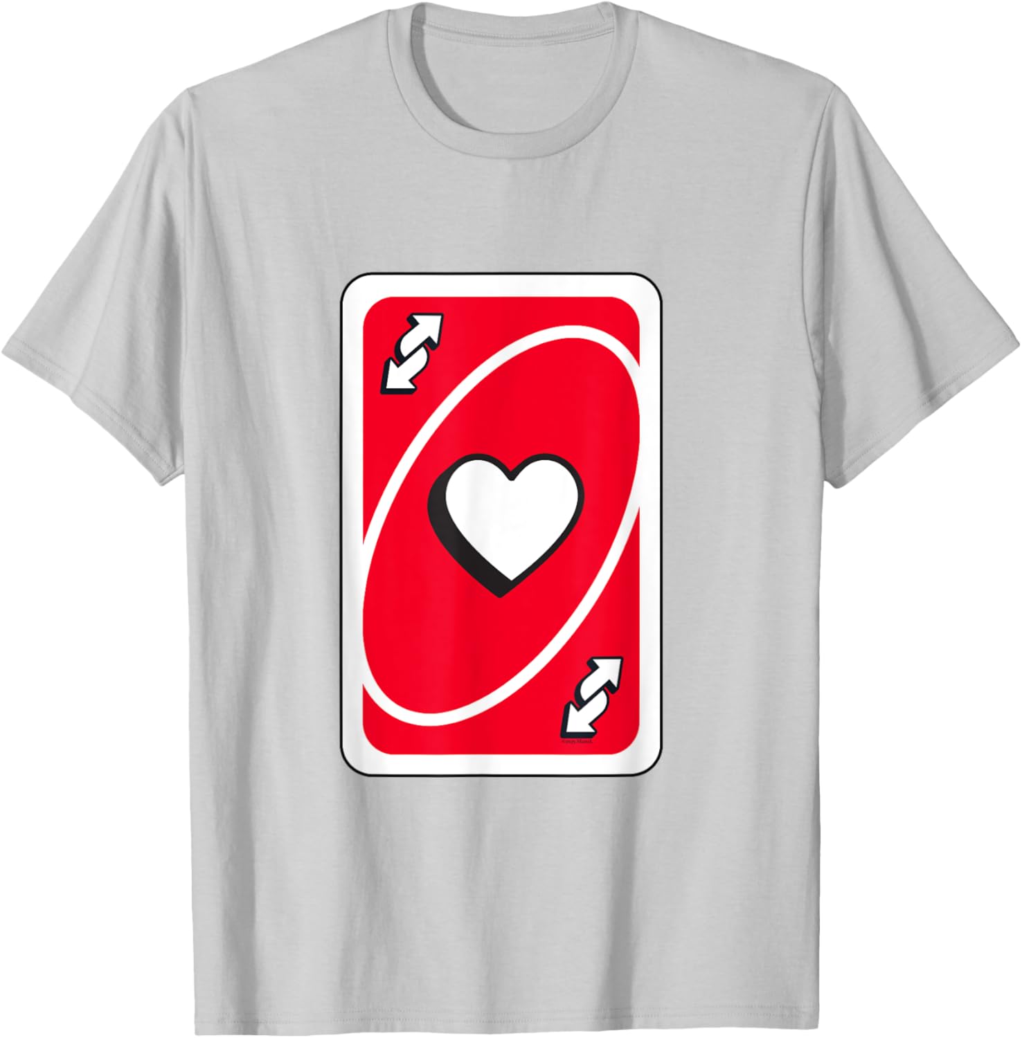 UNO Valentine's Day Red Reverse Card T-Shirt for Fun Celebrations - 4