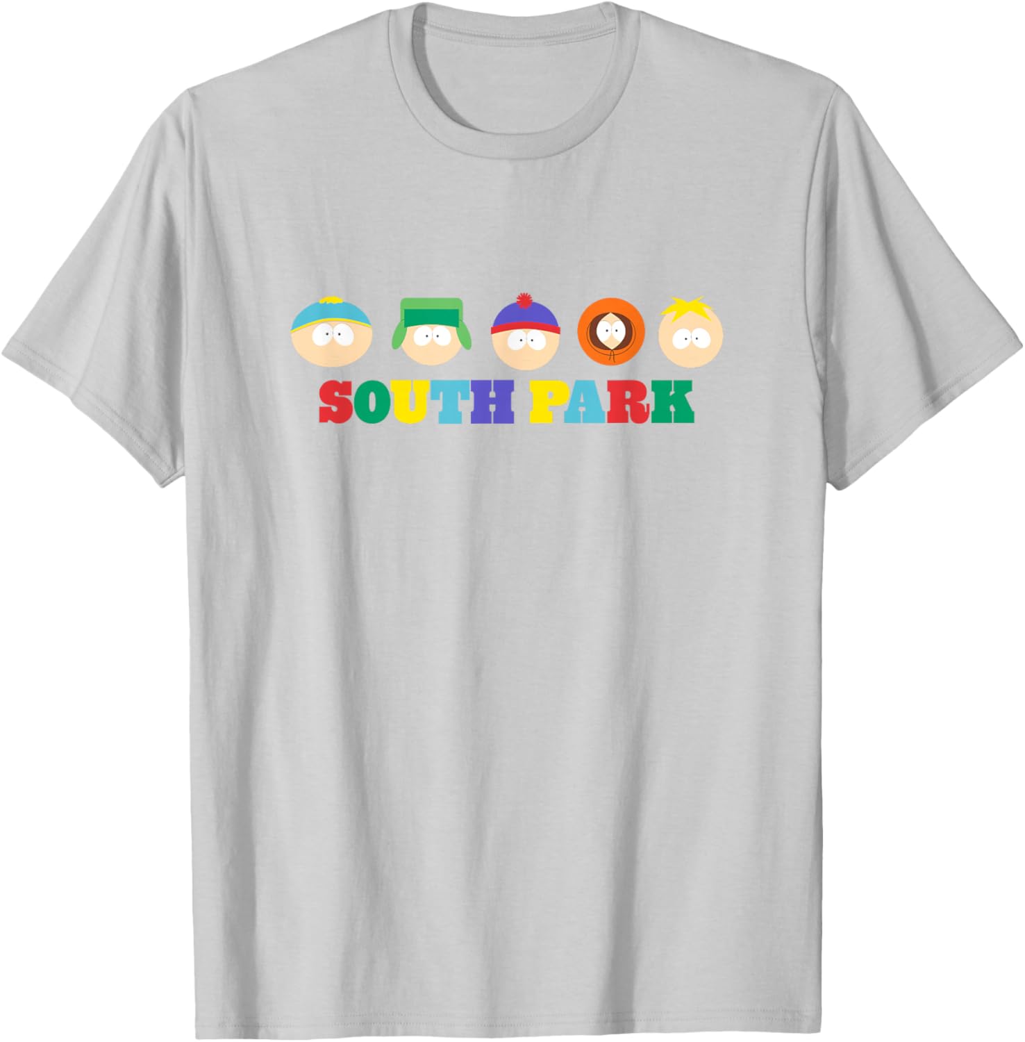 South Park Colorful Floating Heads T-Shirt for Fun Group Style - 1