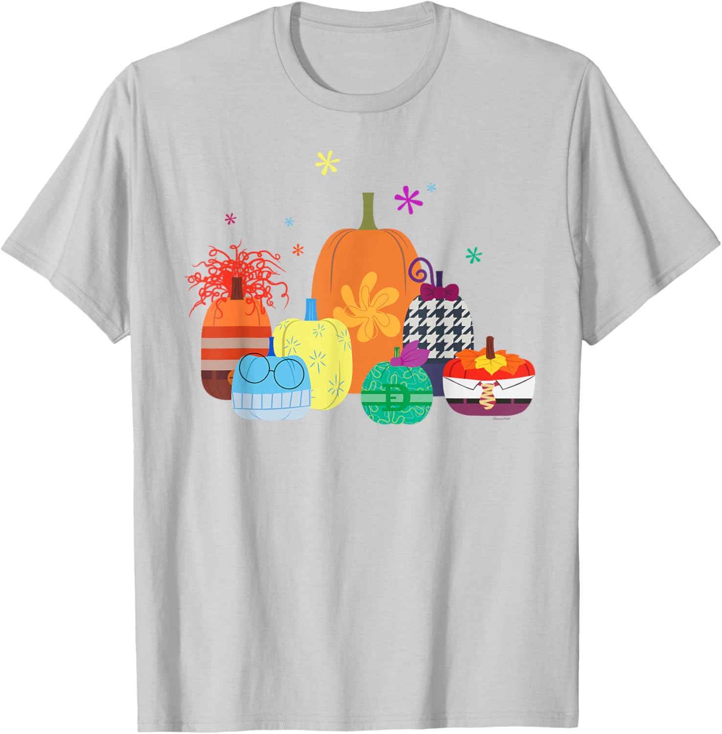 Disney Pixar Inside Out 2 Halloween Pumpkin Group T-Shirt for Fun Celebrations - 20